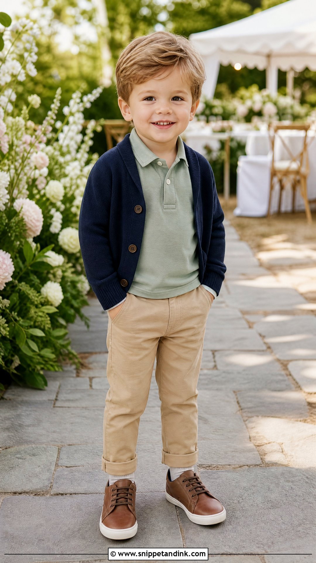 Toddler Polo And Chinos Wedding Outfit - Snippet and Ink - 20 Toddler Wedding Outfit Ideas