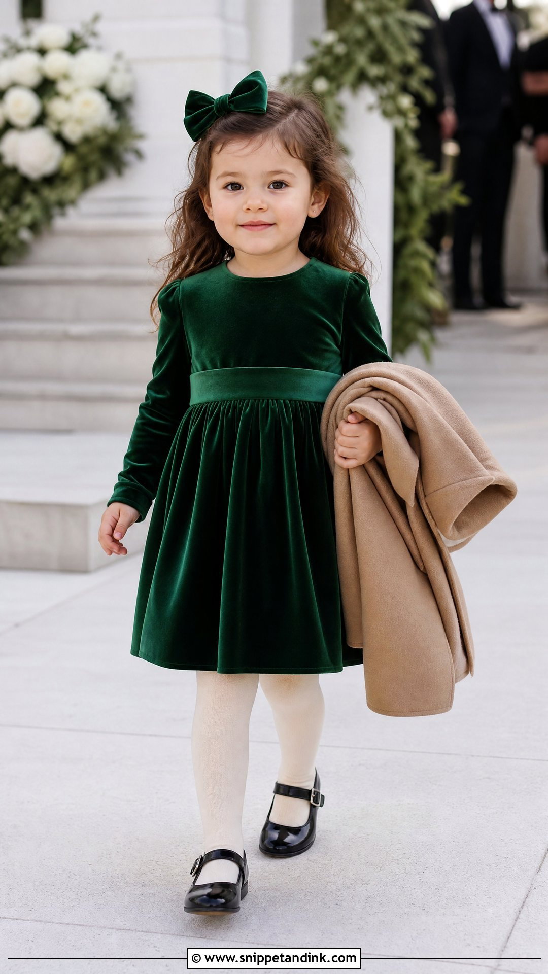 Toddler Velvet Dress Wedding Outfit - Snippet and Ink - 20 Toddler Wedding Outfit Ideas