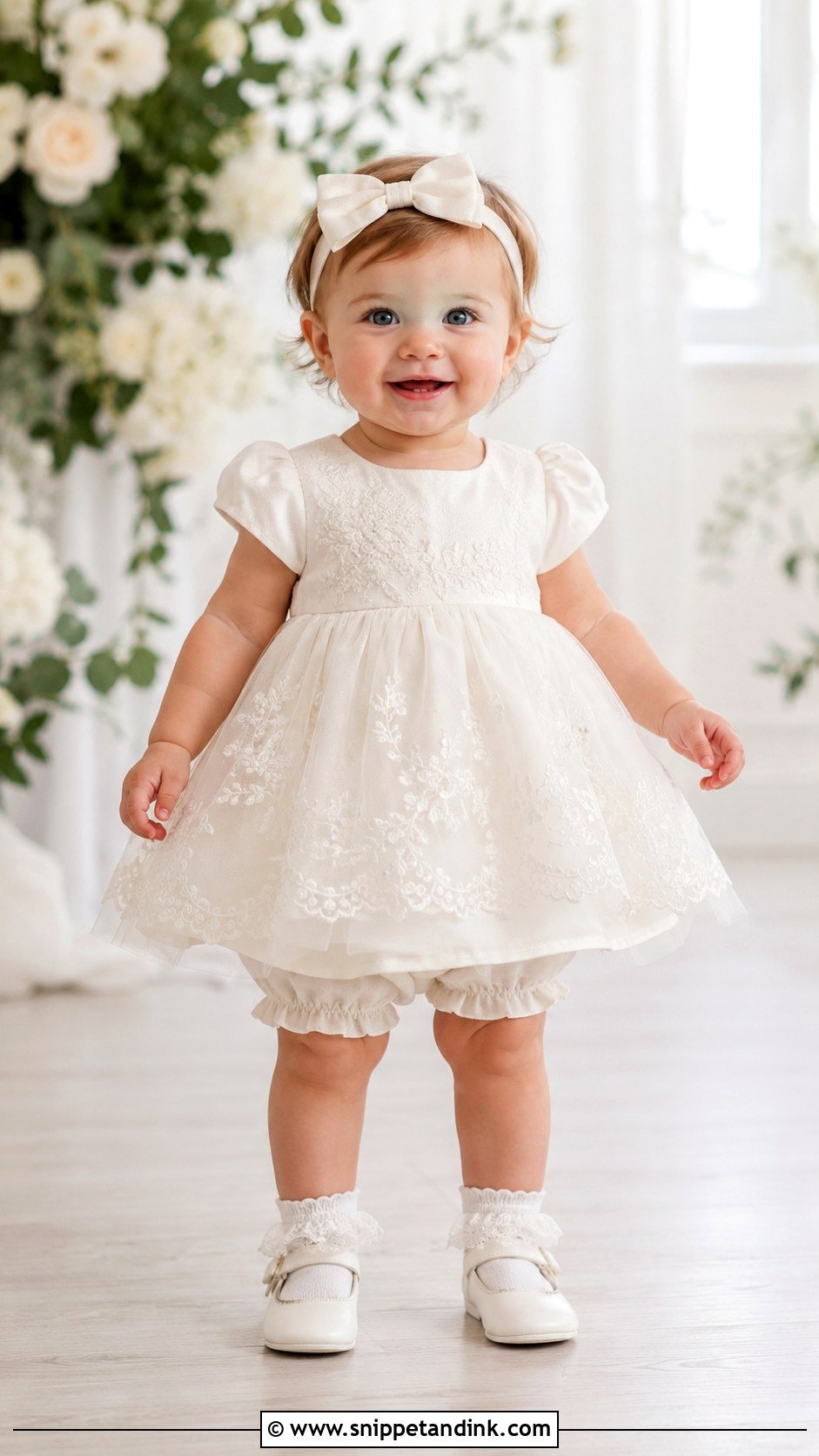 Toddler Wedding Dress With Bloomers - Snippet and Ink - 25 Kids Dresses for Weddings