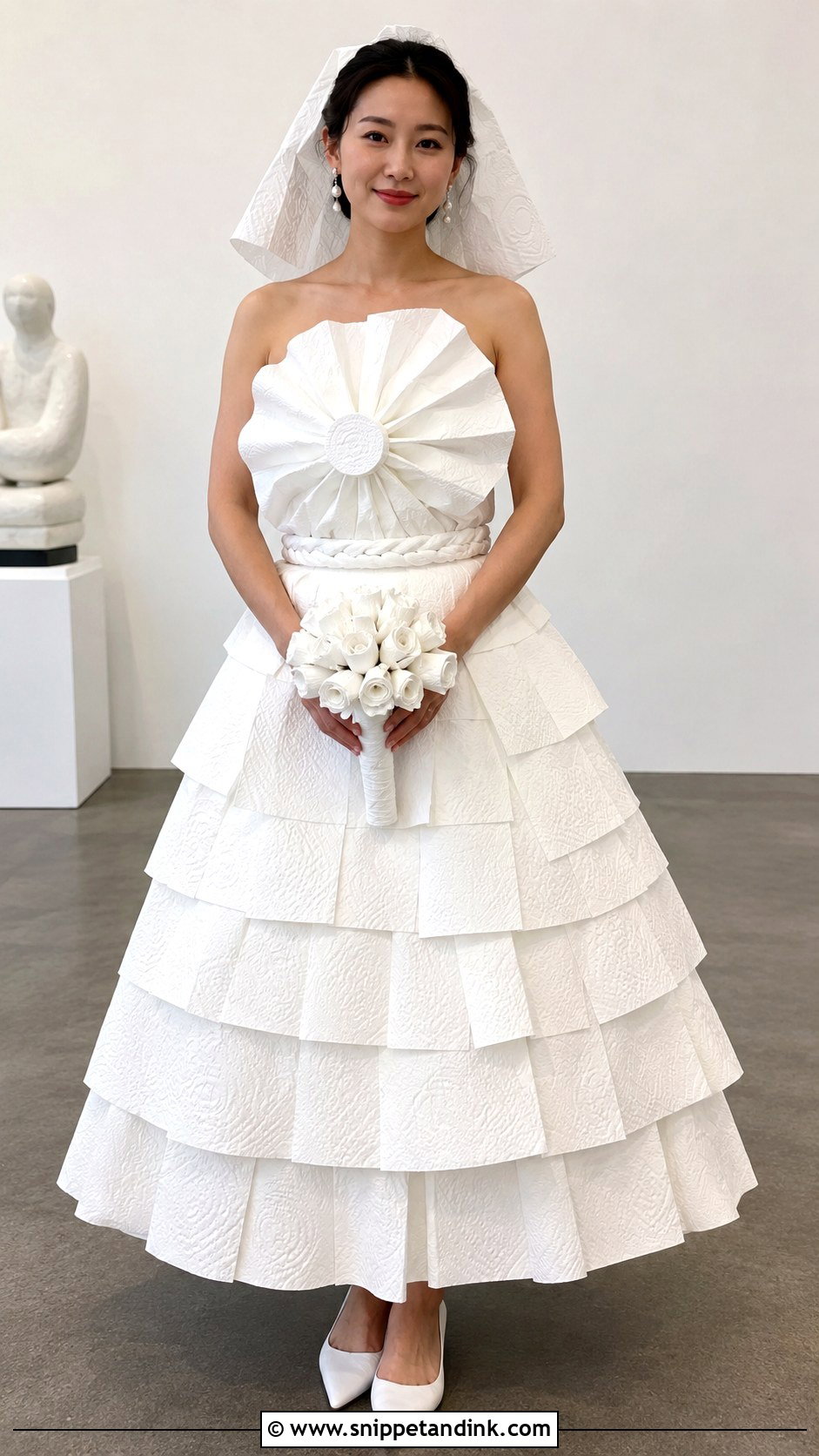 Toilet Paper Wedding Dress - Snippet and Ink - 20 Bizarre Wedding Dresses