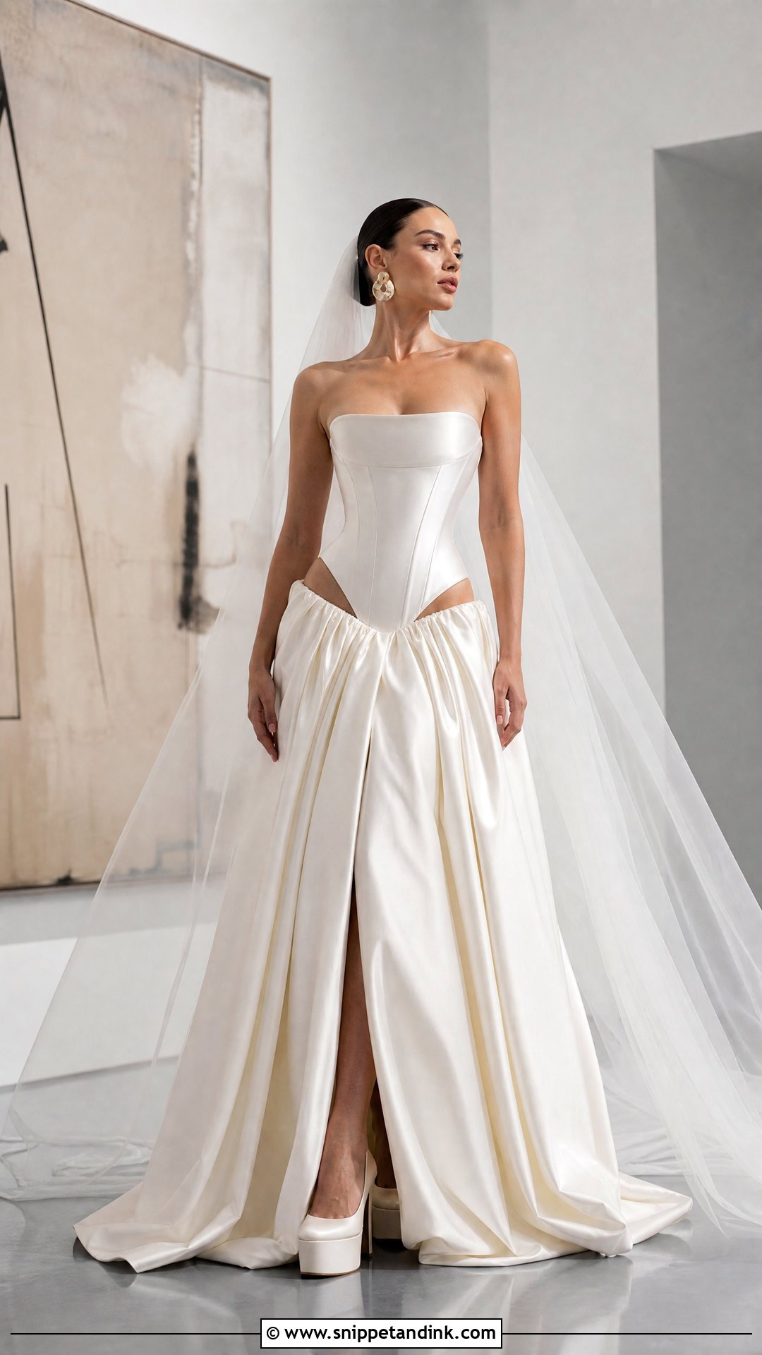 Tom Sebastien Drop Waist Wedding Dress - Snippet and Ink - 20 Tom Sebastien Wedding Dress Ideas