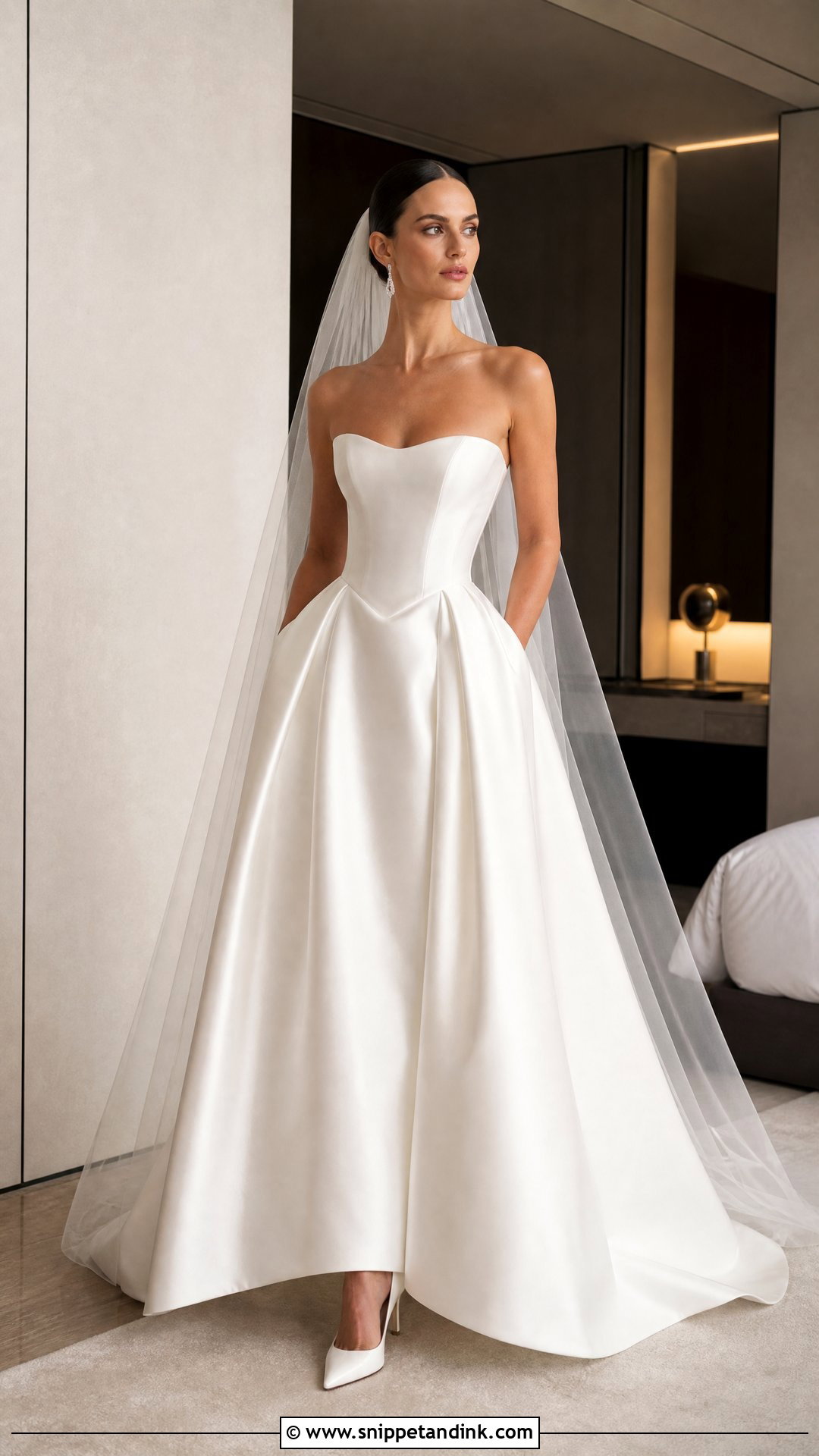 Tom Sebastien Satin Corset Wedding Dress - Snippet and Ink - 20 Tom Sebastien Wedding Dress Ideas