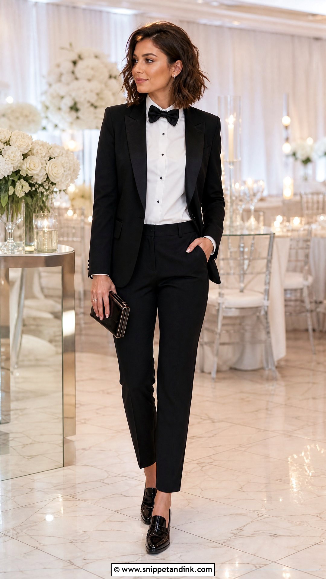 Tomboy Wedding Bow Tie Outfit - Snippet and Ink - 25 Tomboy Wedding Outfit Ideas