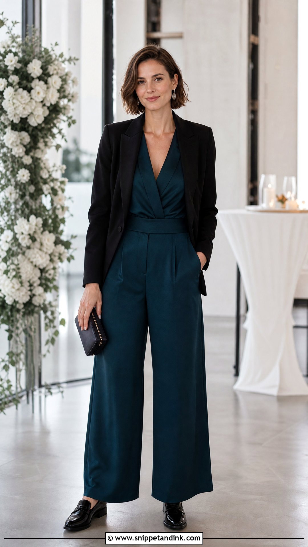 Tomboy Wedding Jumpsuit With Blazer - Snippet and Ink - 25 Tomboy Wedding Outfit Ideas