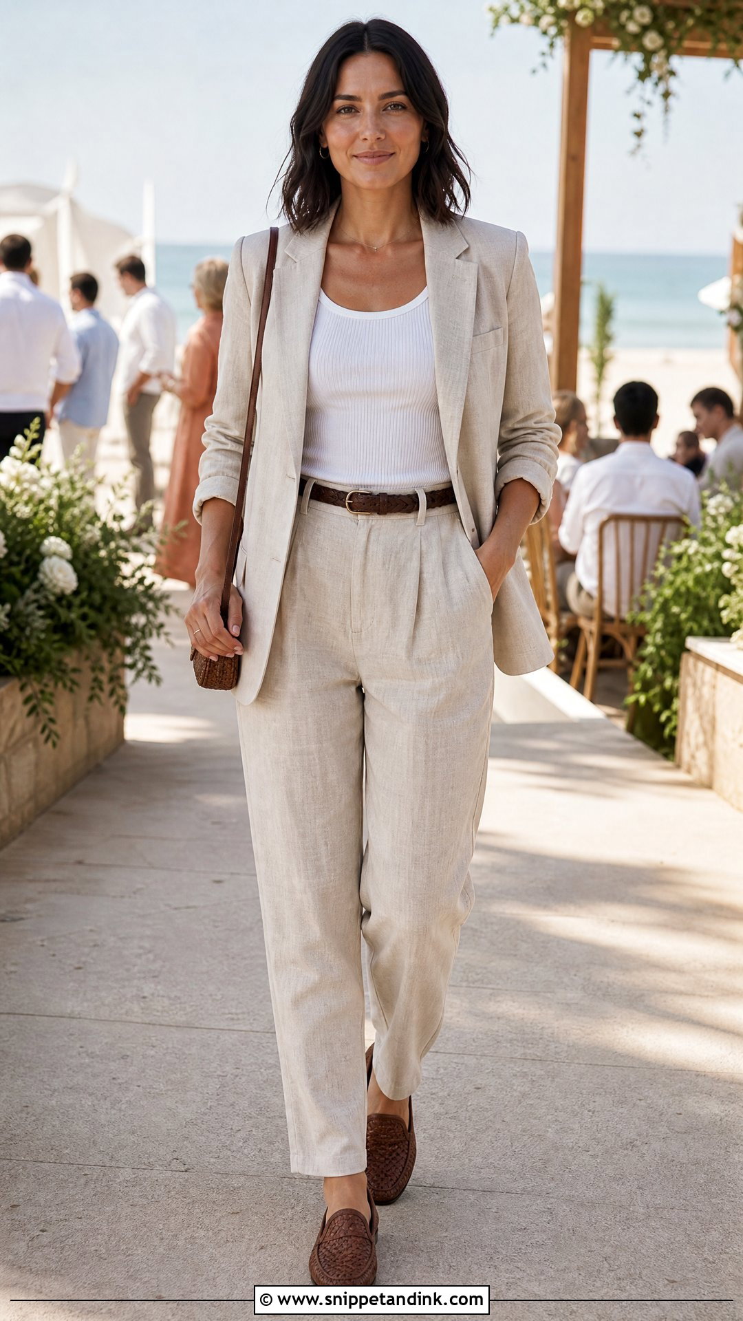 Tomboy Wedding Linen Suit Outfit - Snippet and Ink - 25 Tomboy Wedding Outfit Ideas