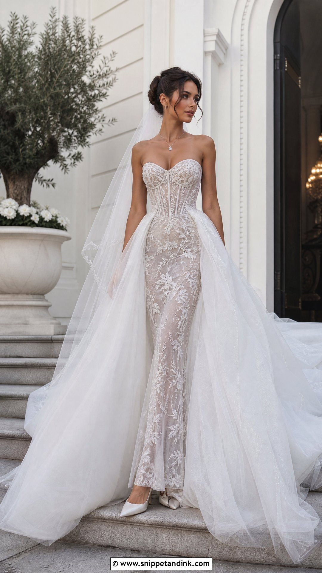 Tony Ward Bridal Corset Gown With Overskirt - Snippet and Ink - 20 Tony Ward Bridal Ideas