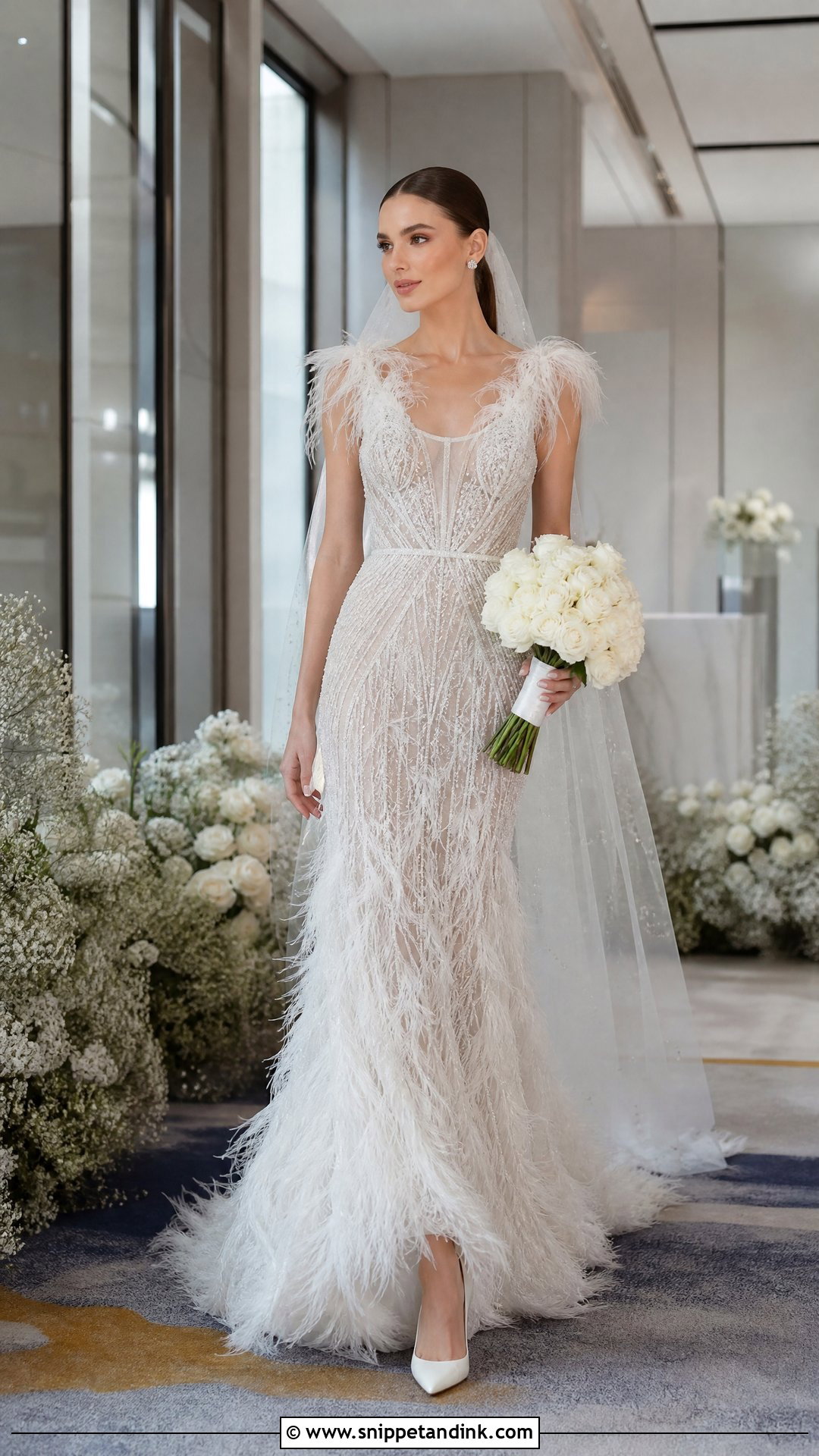 Tony Ward Bridal Feather Detail Gown - Snippet and Ink - 20 Tony Ward Bridal Ideas