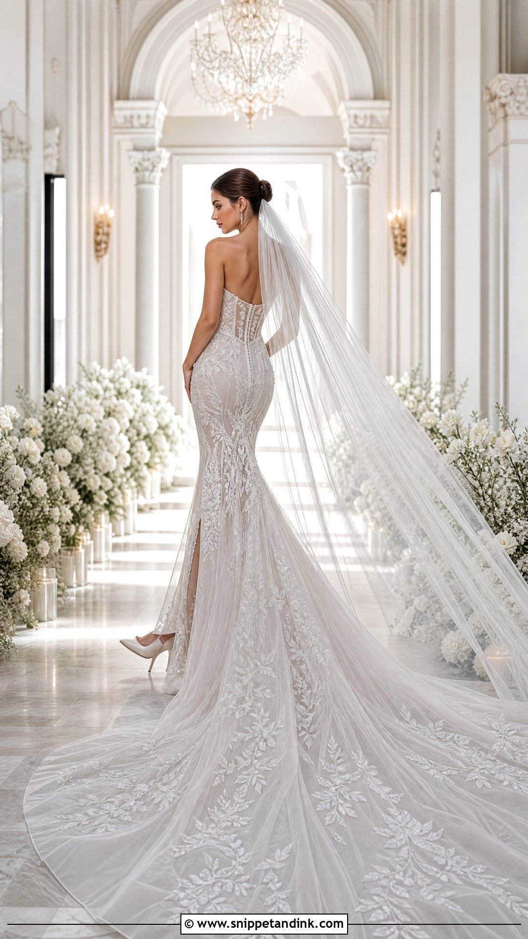 Tony Ward Bridal Gown With Dramatic Train - Snippet and Ink - 20 Tony Ward Bridal Ideas