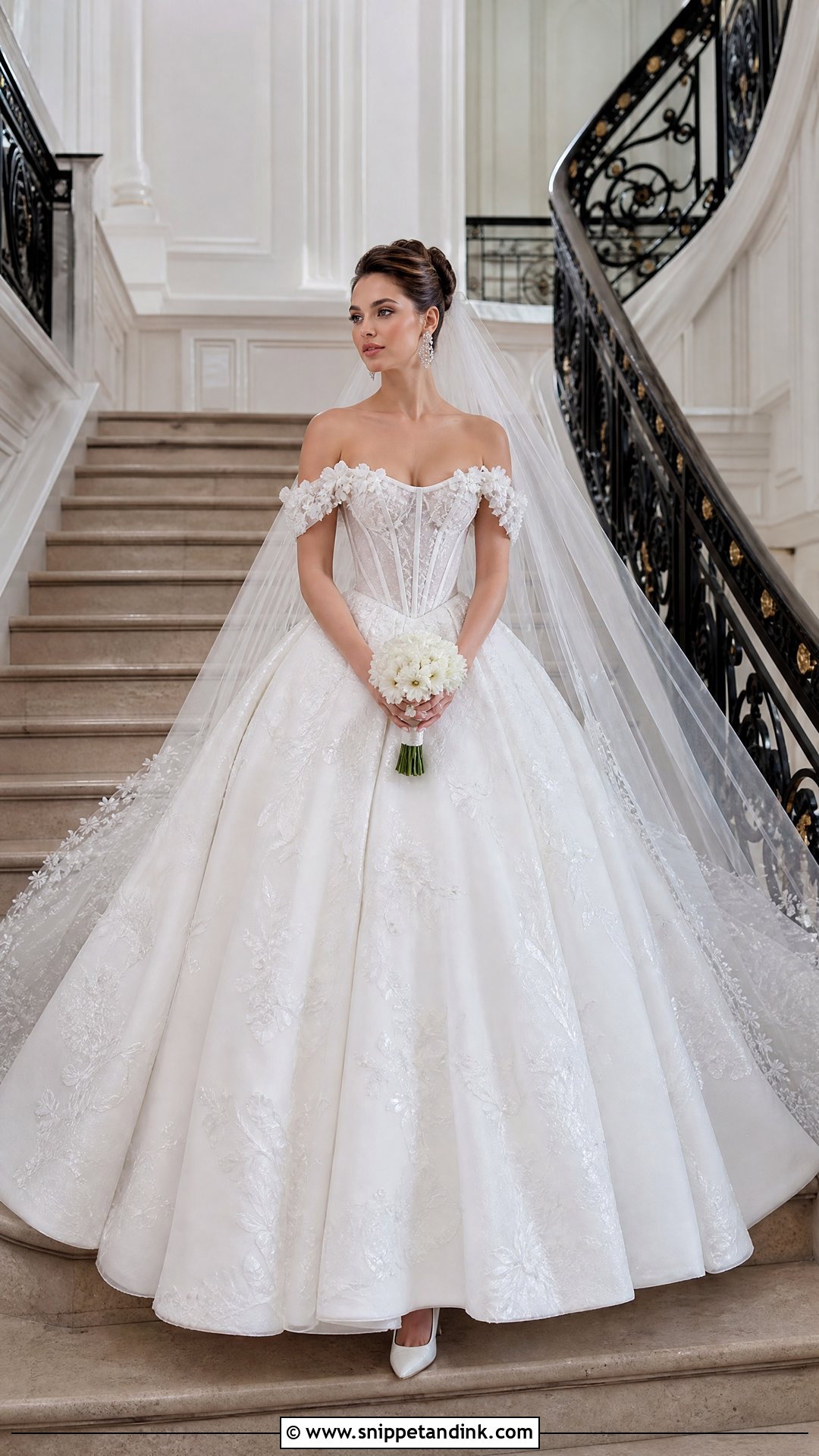 Tony Ward Bridal Off Shoulder Ball Gown - Snippet and Ink - 20 Tony Ward Bridal Ideas