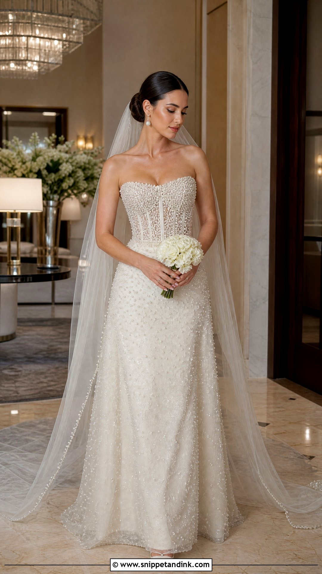 Tony Ward Bridal Pearl Embellished Gown - Snippet and Ink - 20 Tony Ward Bridal Ideas