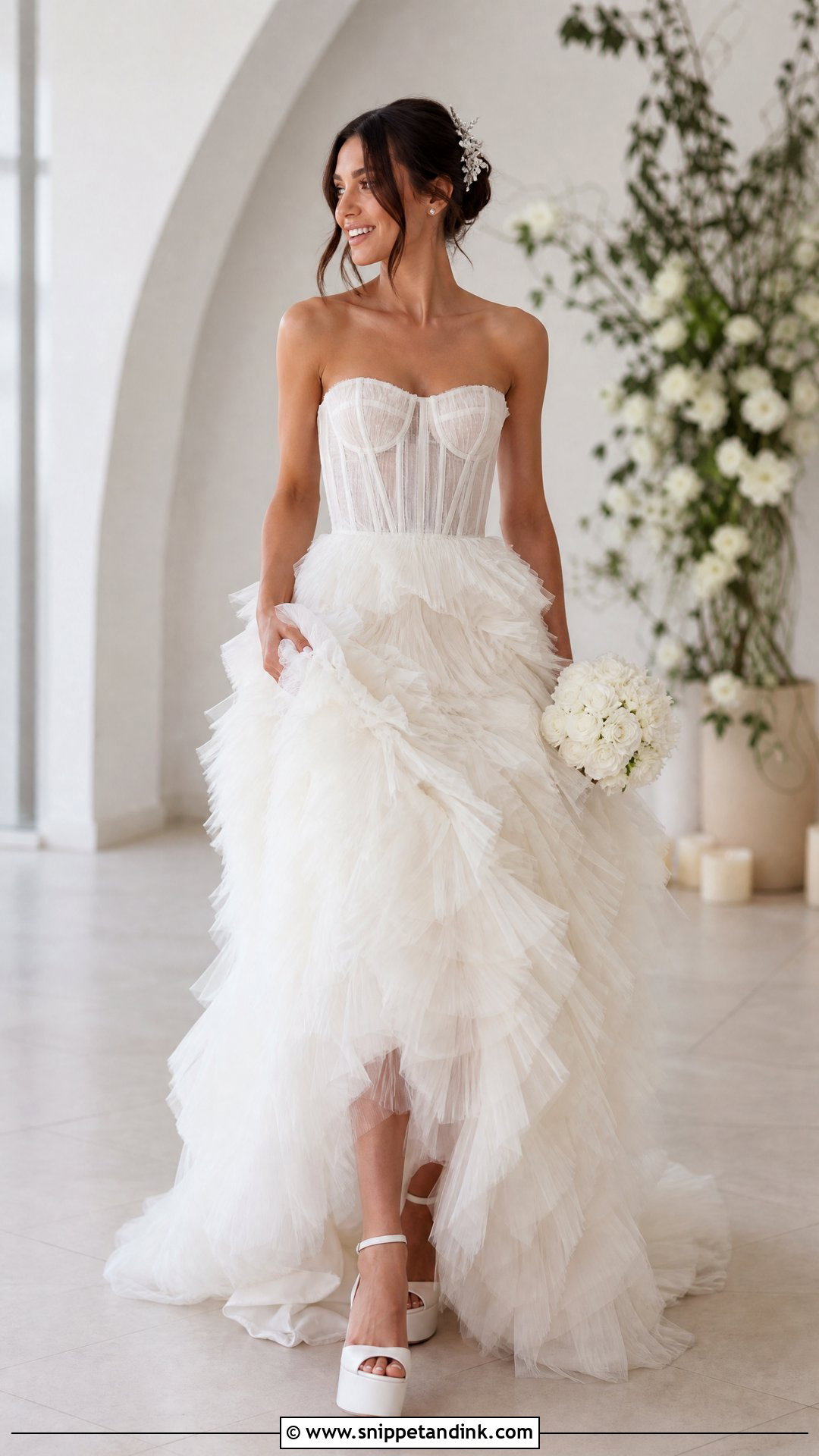 Tony Ward Bridal Ruffled Tulle Gown - Snippet and Ink - 20 Tony Ward Bridal Ideas
