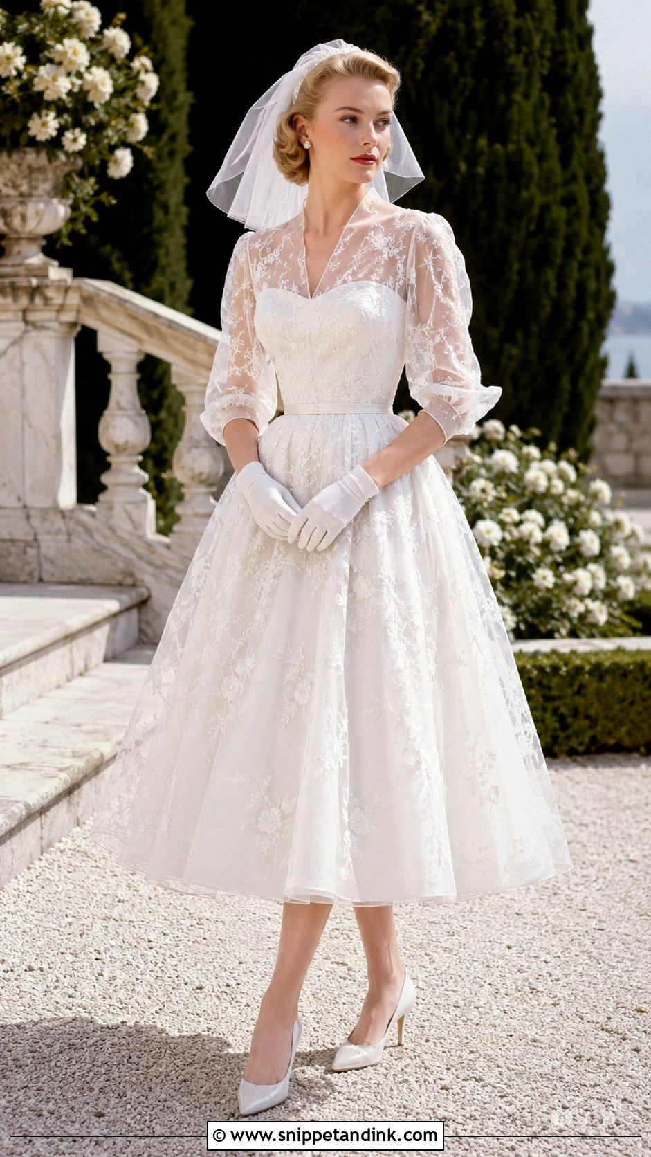Tracy Lord Wedding Dress From High Society - Snippet and Ink - 20 Movie Wedding Dresses