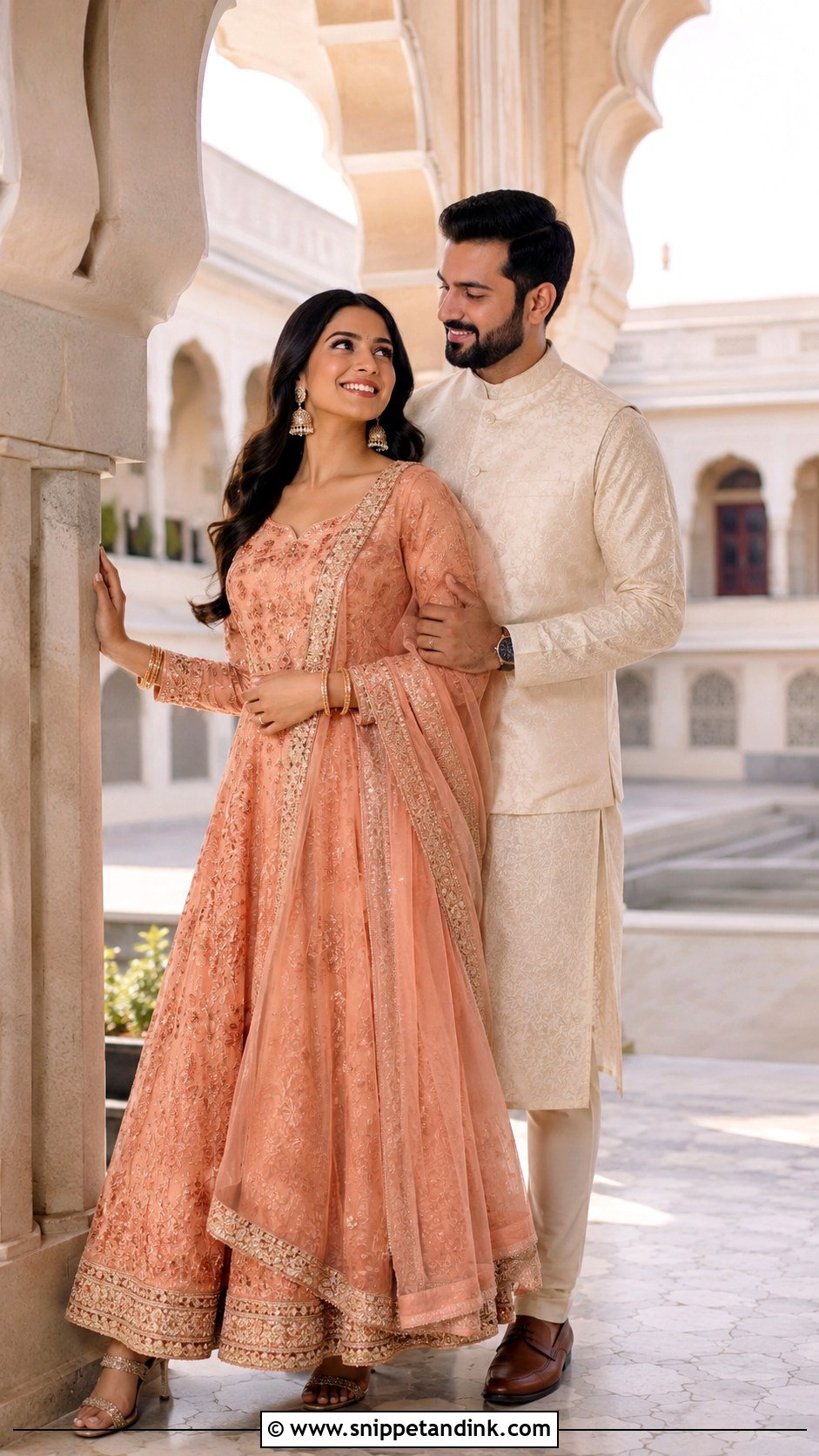 Traditional Anarkali Pre Wedding Shoot - Snippet and Ink - 25 Pre Wedding Shoot Dress Ideas