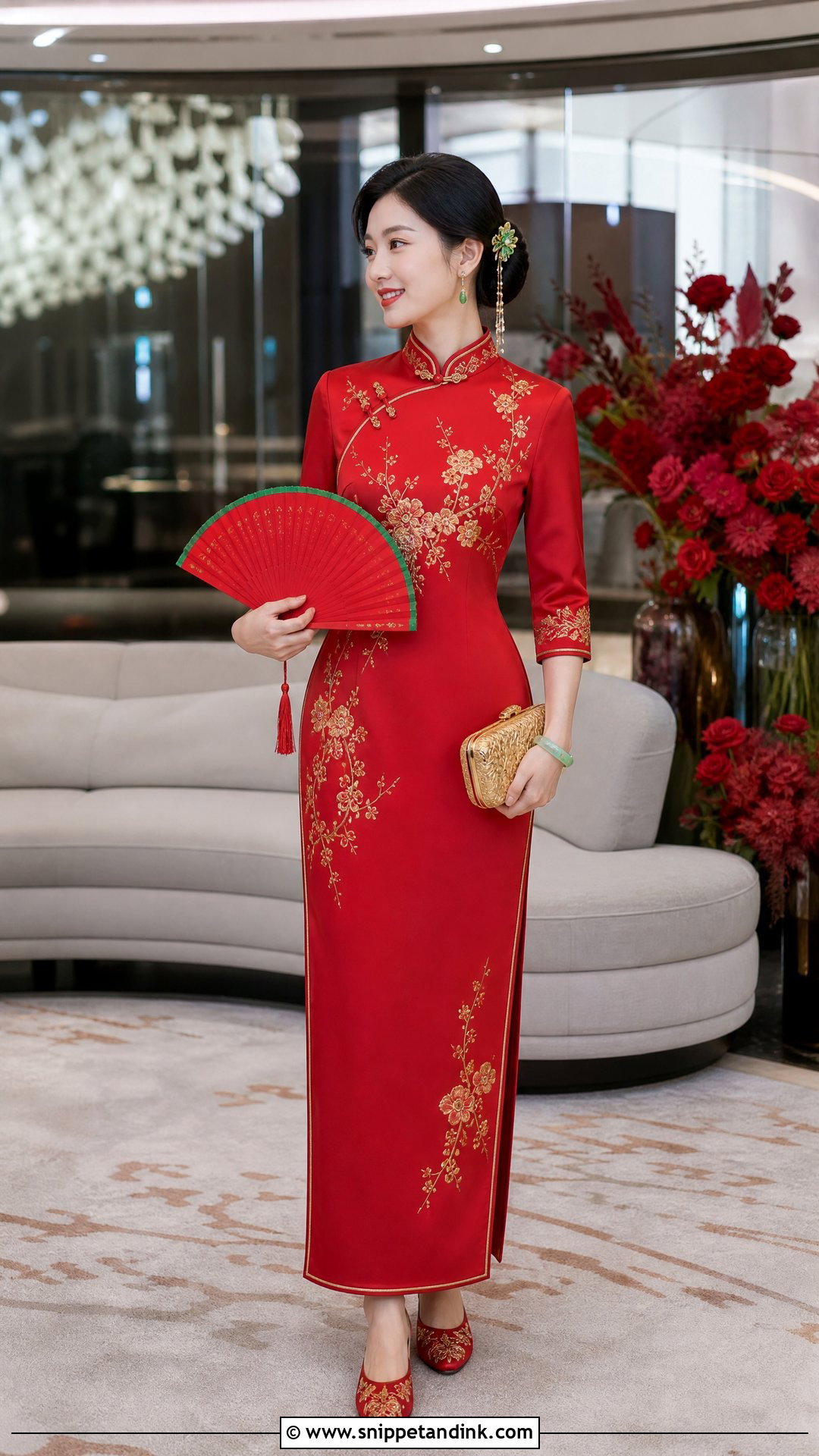 Traditional Chinese Bride Jade Accessory Outfit - Snippet and Ink - 20 Traditional Chinese Bride Ideas