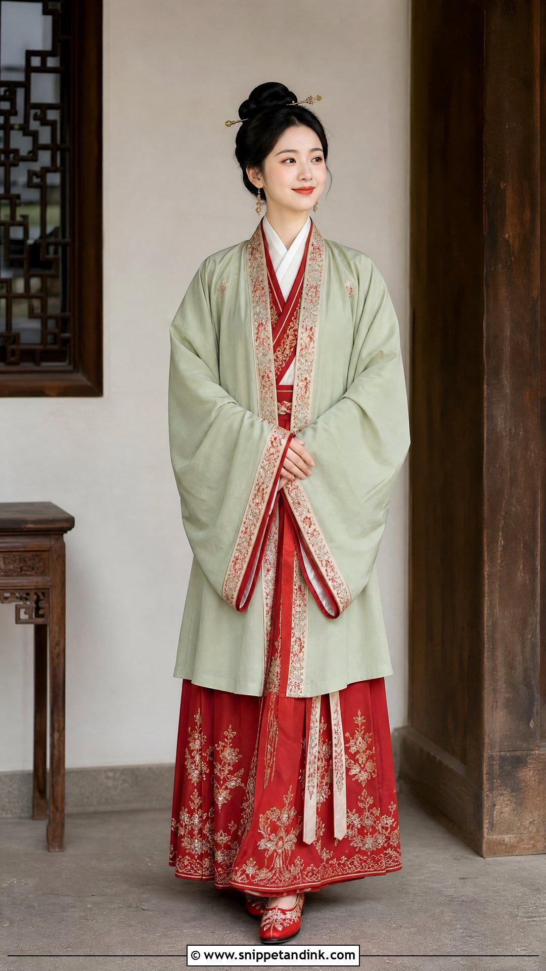 Traditional Chinese Bride Song Hanfu Outfit - Snippet and Ink - 20 Traditional Chinese Bride Ideas