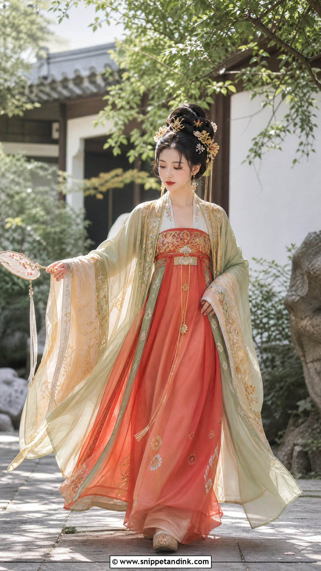 Traditional Chinese Bride Tang Hanfu Outfit - Snippet and Ink - 20 Traditional Chinese Bride Ideas