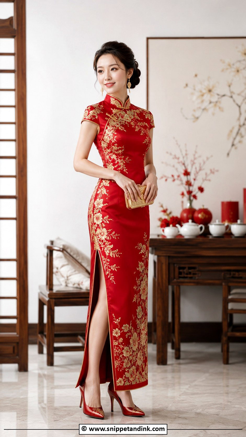 Traditional Chinese Qipao Wedding Dress - Snippet and Ink - 35 Traditional Wedding Dress Ideas