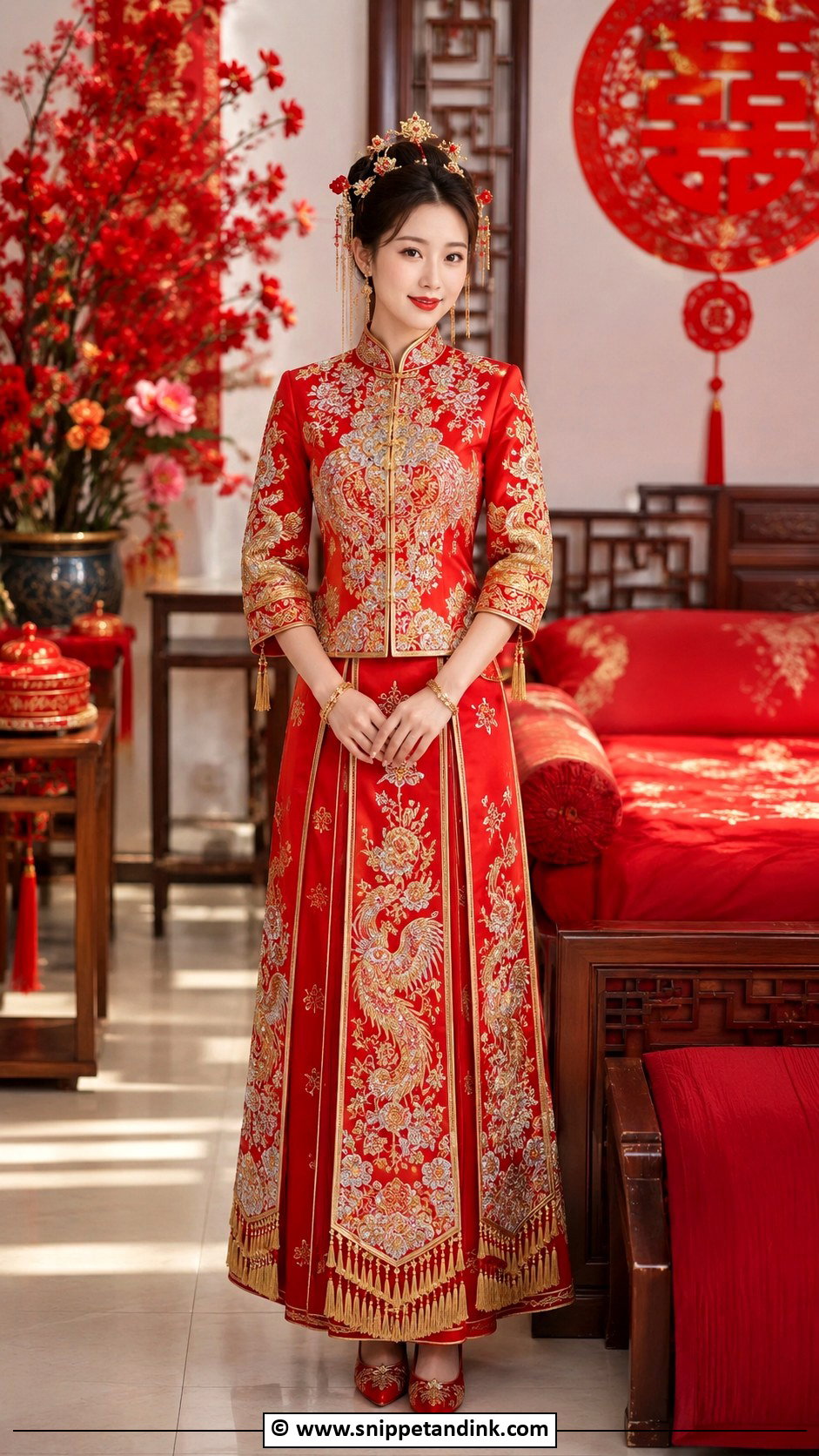 Traditional Chinese Xiuhe Wedding Dress - Snippet and Ink - 35 Traditional Wedding Dress Ideas