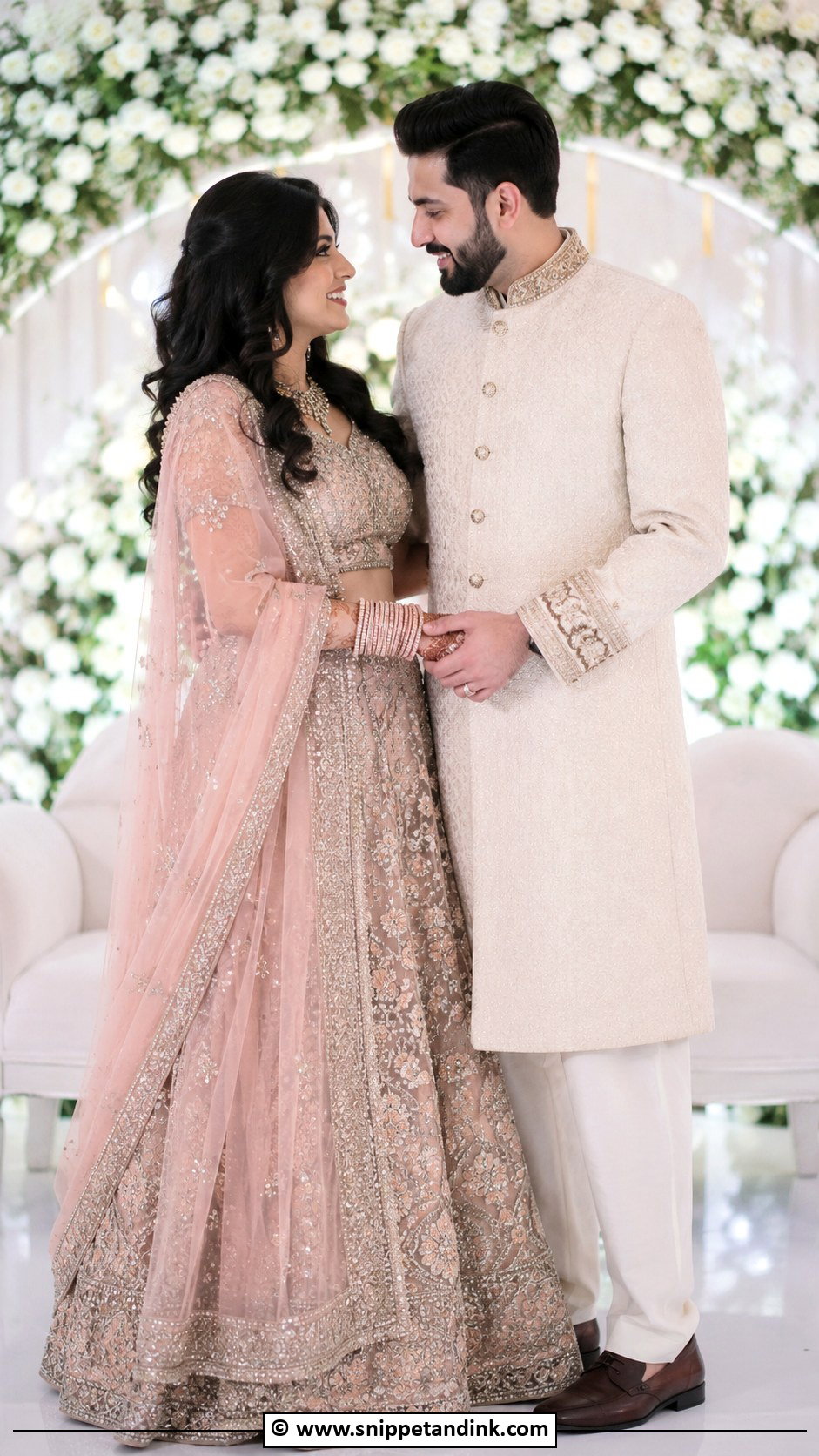 Traditional Couple Ring Showing Pose - Snippet and Ink - 25 Couple Poses in Traditional Wear Ideas