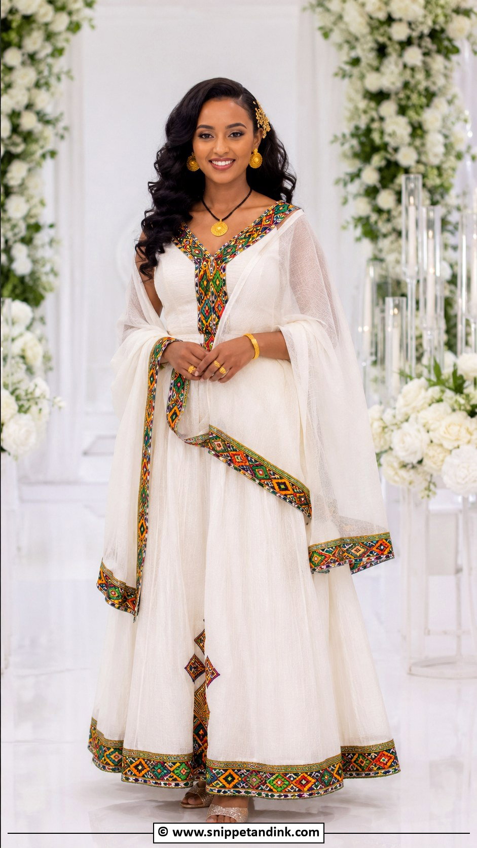 Traditional Ethiopian Habesha Wedding Dress - Snippet and Ink - 35 Traditional Wedding Dress Ideas