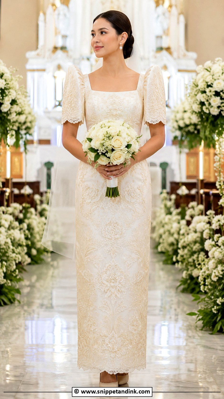 Traditional Filipino Terno Wedding Dress - Snippet and Ink - 35 Traditional Wedding Dress Ideas