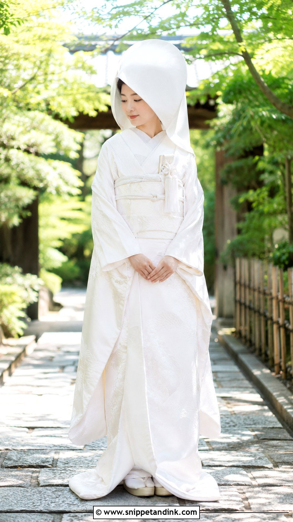 Traditional Japanese Wedding Kimono - Snippet and Ink - 25 Historical Wedding Dresses