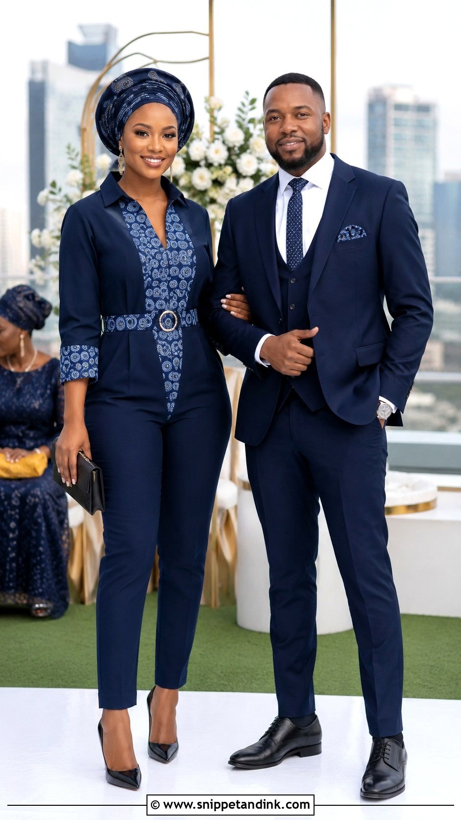 Traditional Jumpsuit And Suit Outfit - Snippet and Ink - 25 Lobola Outfits for Couples