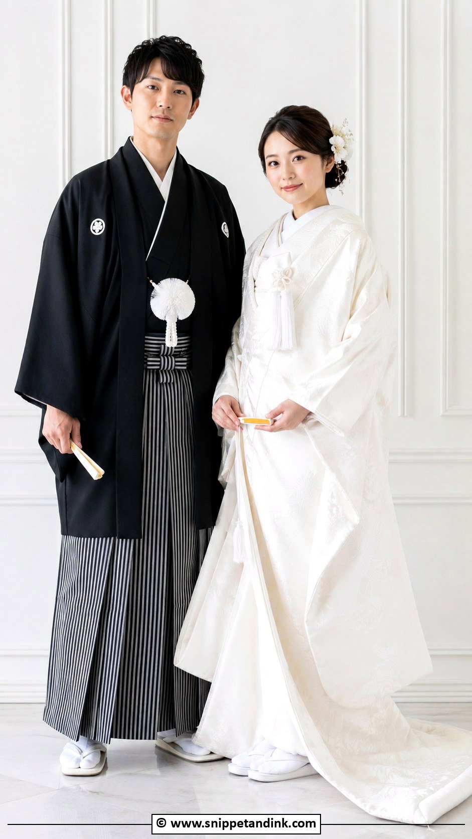 Traditional Kimono Wedding Outfit - Snippet and Ink - 30 Couple Wedding Dress Ideas