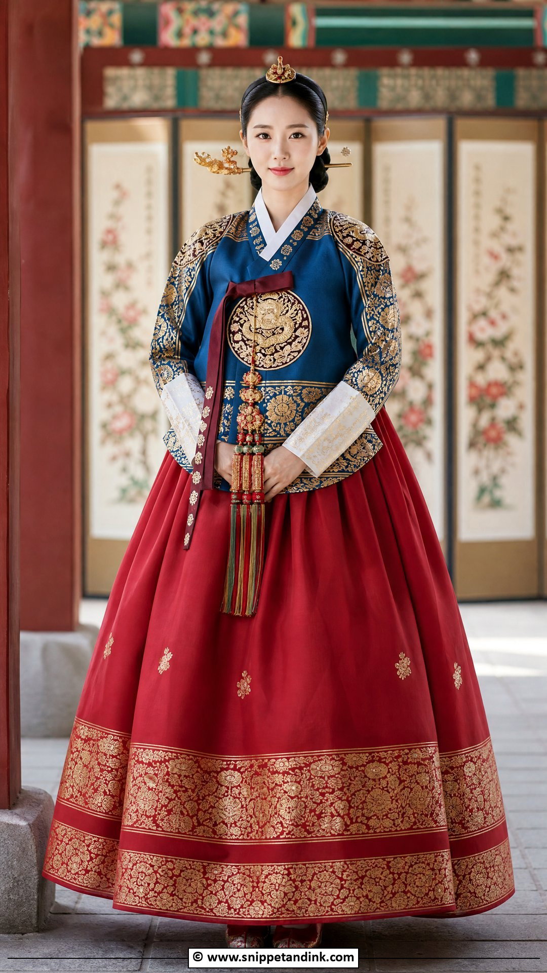 Traditional Korean Wedding Hanbok - Snippet and Ink - 35 Korean Wedding Dress Ideas