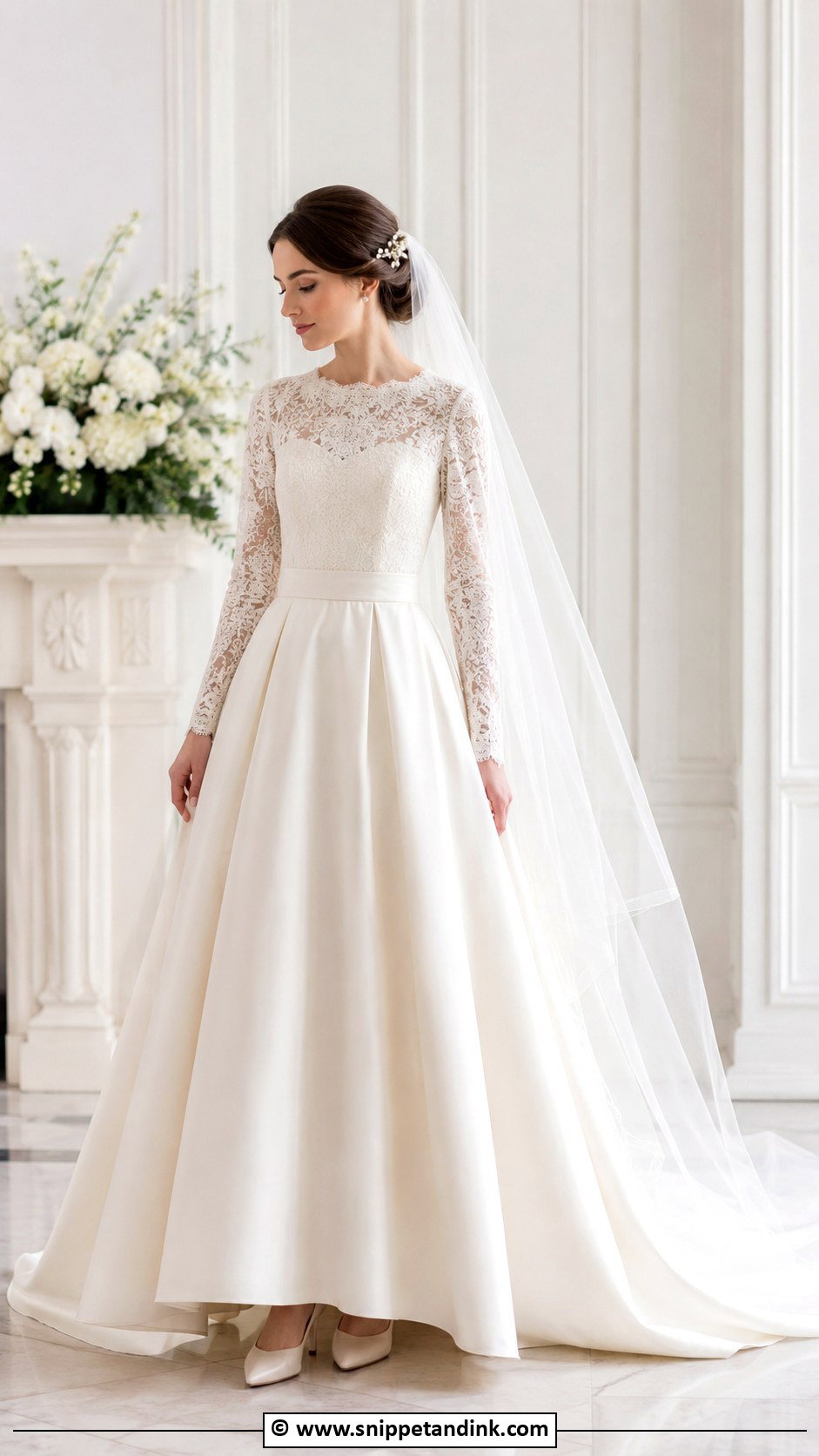 Traditional Long Sleeve Wedding Dress - Snippet and Ink - 35 Traditional Wedding Dress Ideas