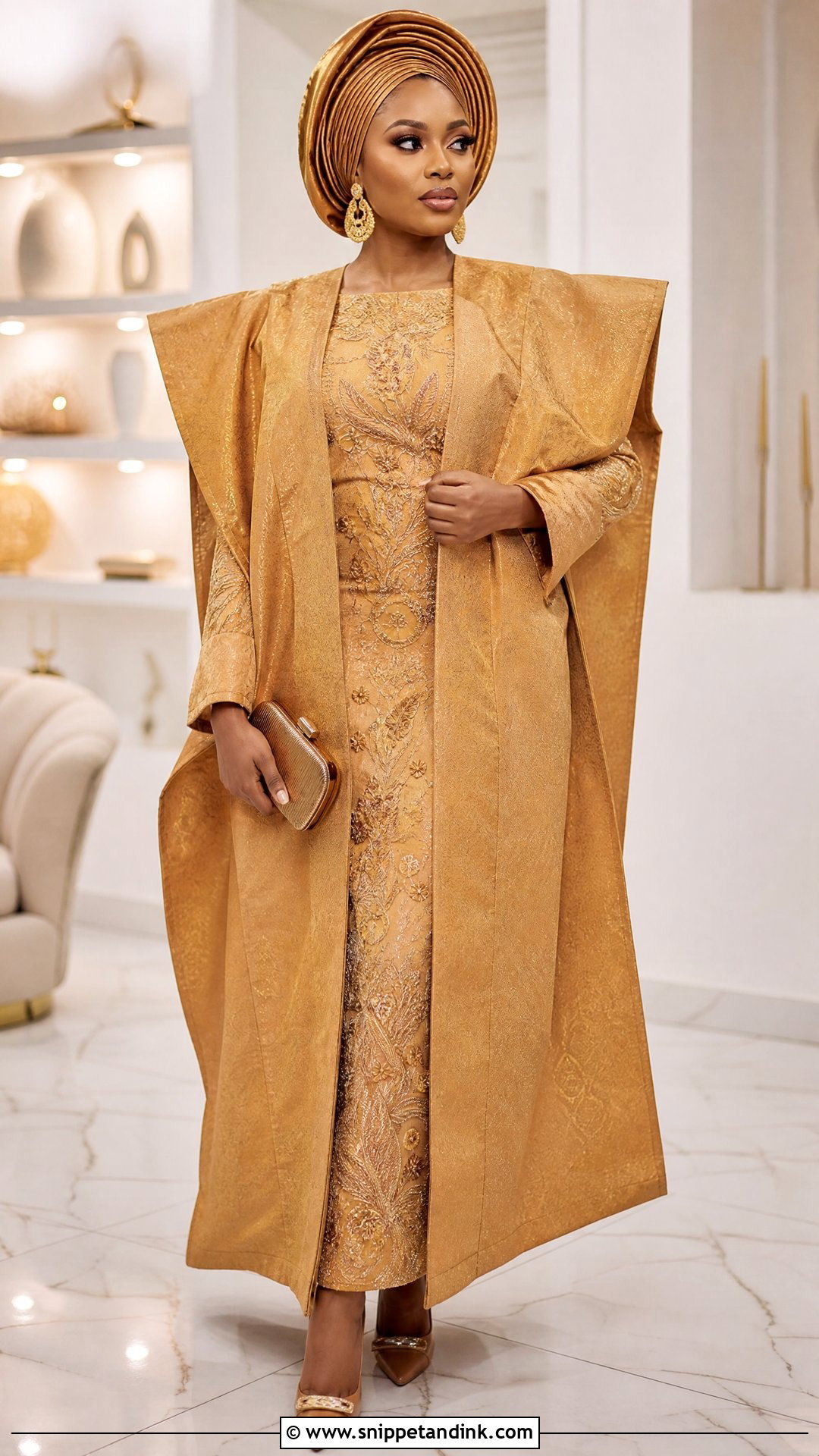 Traditional Marriage Agbada Dress Outfit - Snippet and Ink - 25 Traditional Marriage Outfit for Women Ideas