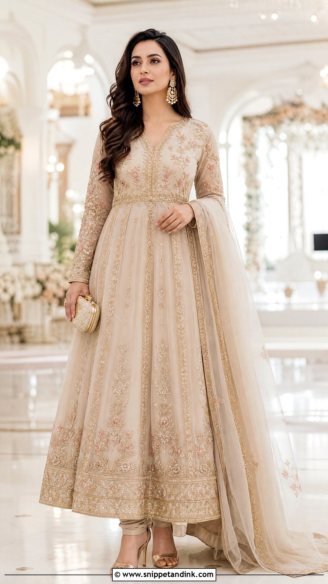 Traditional Marriage Anarkali Suit Outfit - Snippet and Ink - 25 Traditional Marriage Outfit for Women Ideas