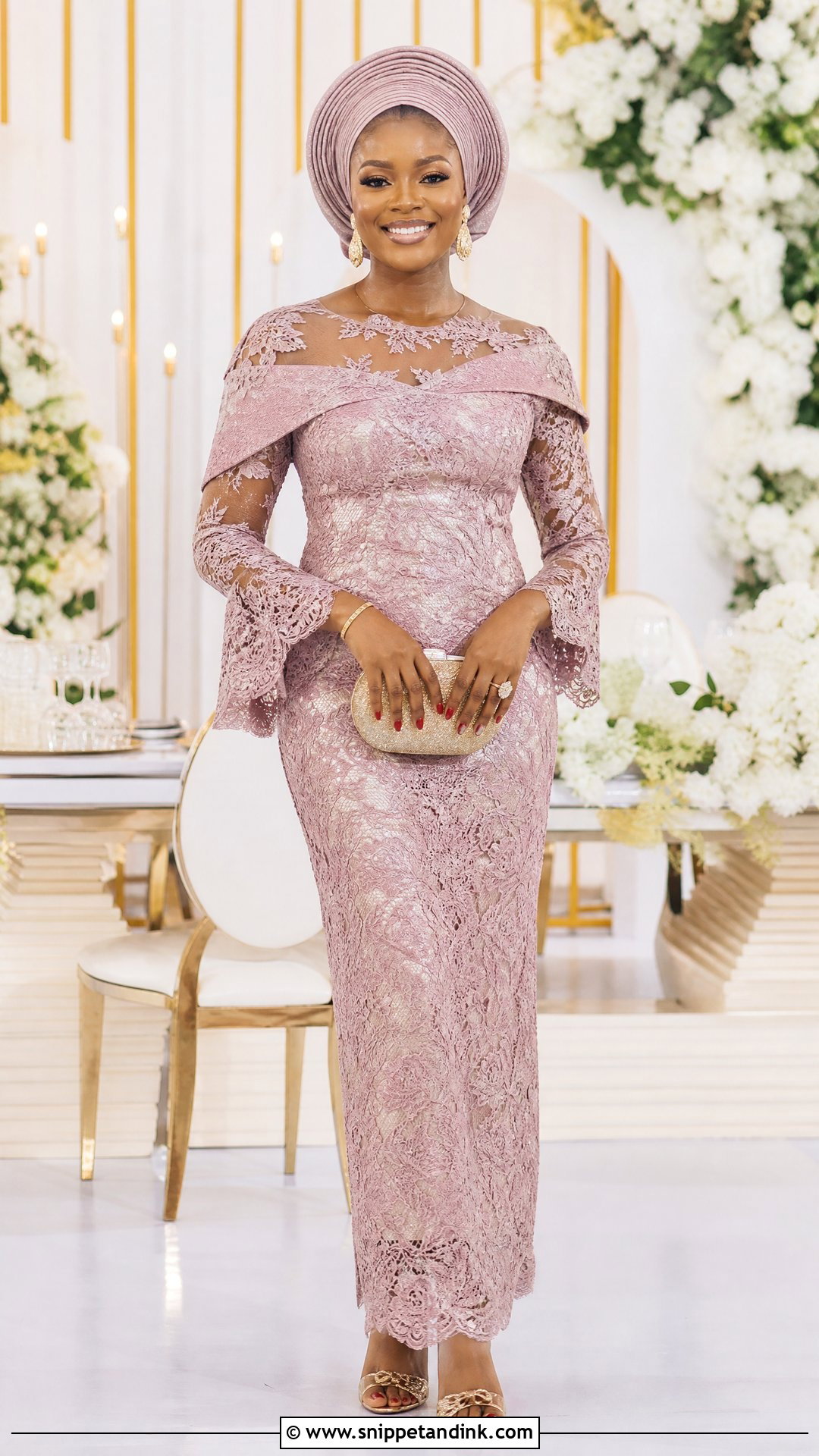 Traditional Marriage Aso Ebi Lace Outfit - Snippet and Ink - 25 Traditional Marriage Outfit for Women Ideas