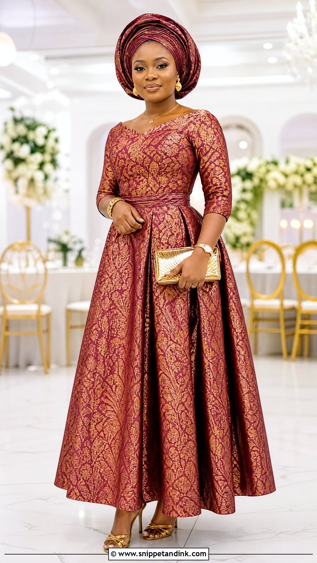 Traditional Marriage Brocade Skirt And Blouse Outfit - Snippet and Ink - 25 Traditional Marriage Outfit for Women Ideas