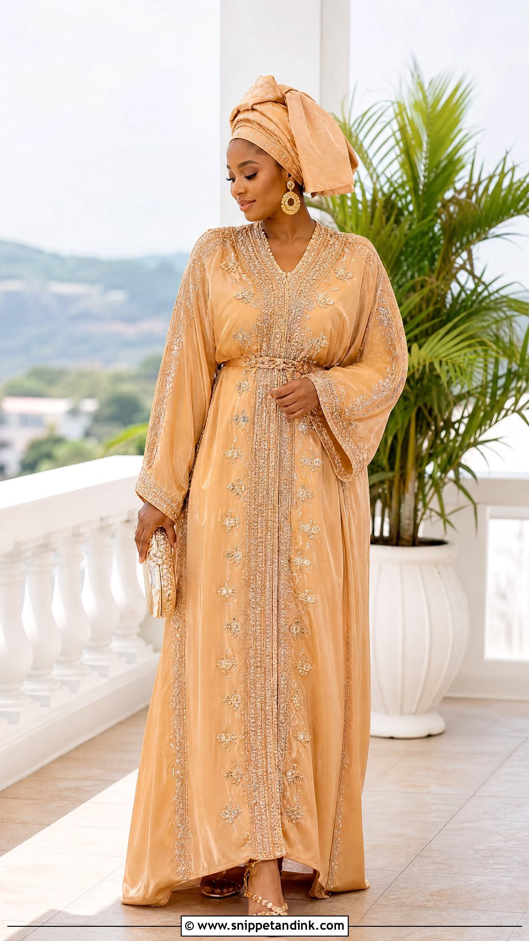 Traditional Marriage Caftan And Headwrap Outfit - Snippet and Ink - 25 Traditional Marriage Outfit for Women Ideas