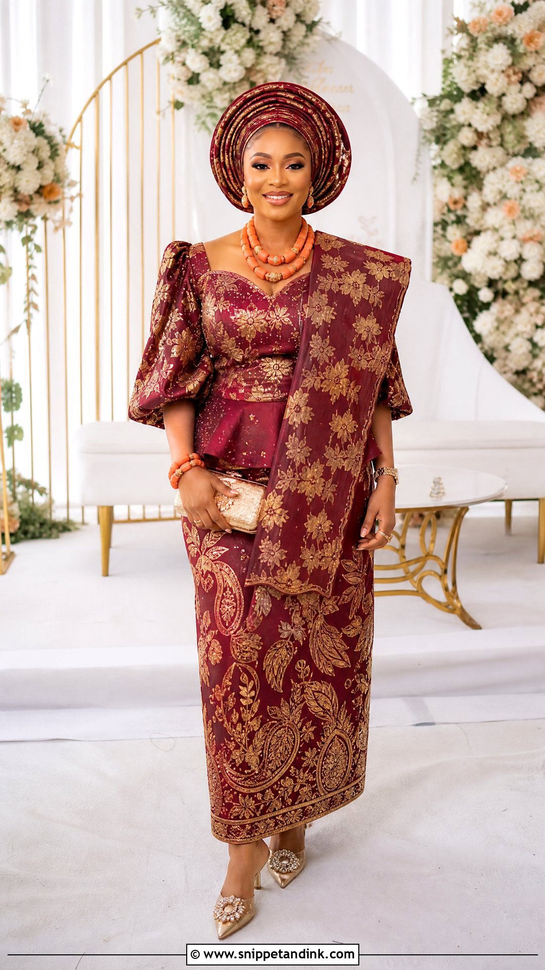 Traditional Marriage George Wrapper Outfit - Snippet and Ink - 25 Traditional Marriage Outfit for Women Ideas