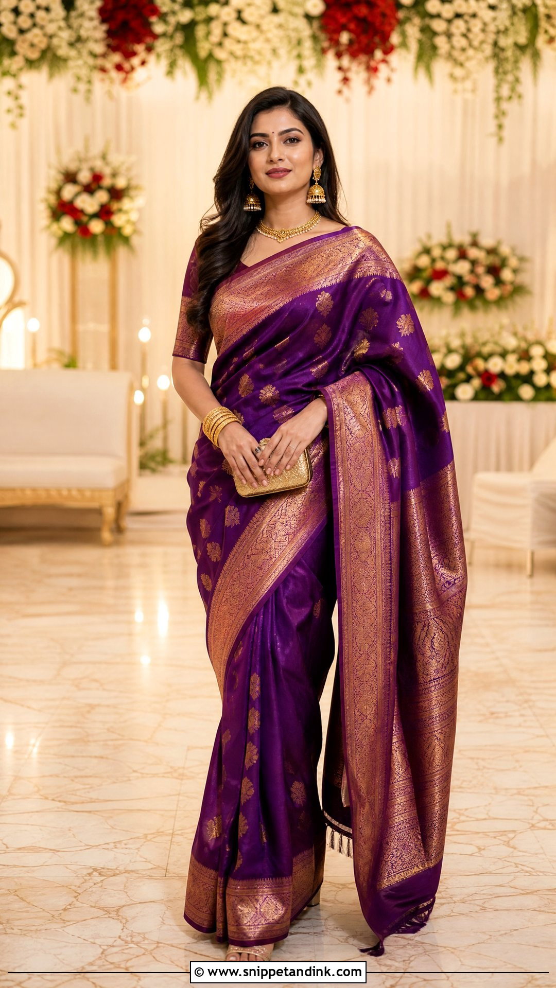 Traditional Marriage Saree Outfit - Snippet and Ink - 25 Traditional Marriage Outfit for Women Ideas