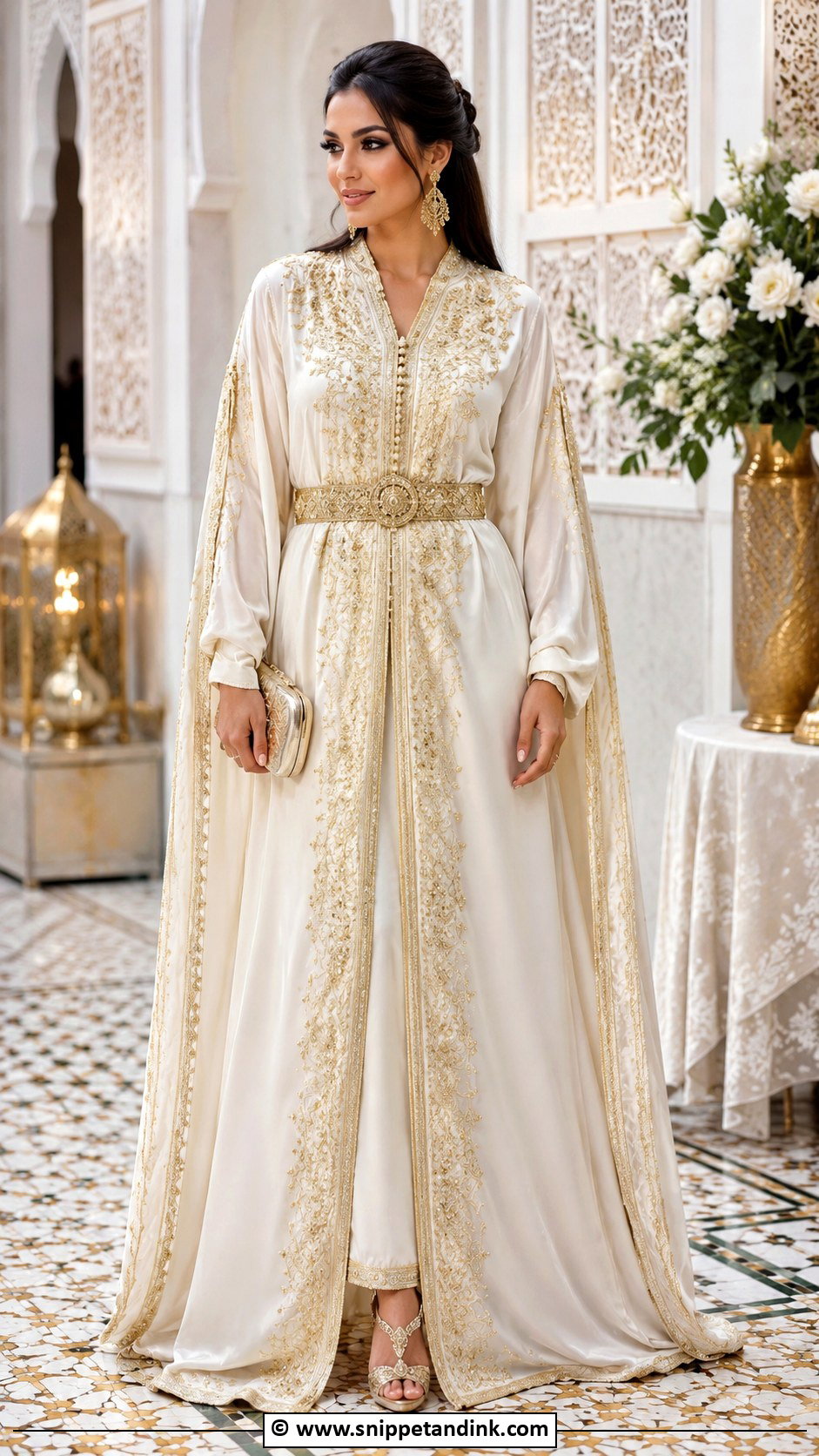 Traditional Moroccan Kaftan Wedding Dress - Snippet and Ink - 35 Traditional Wedding Dress Ideas