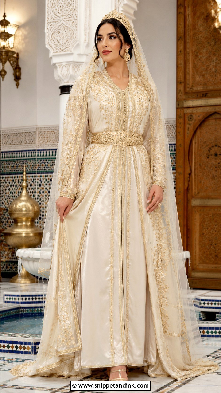 Traditional Moroccan Takchita Wedding Dress - Snippet and Ink - 30 Moroccan Wedding Dress Ideas