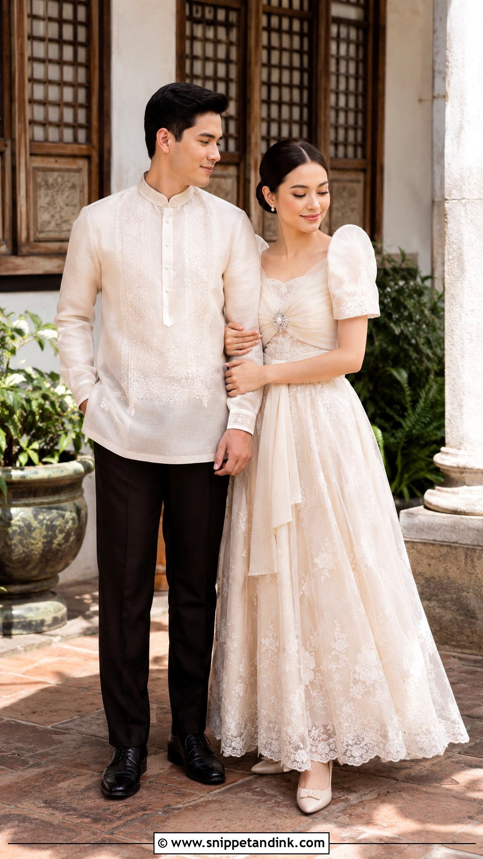 Traditional Prenup Barong And Filipiniana Outfit - Snippet and Ink - 25 Prenup Outfit Ideas Philippines