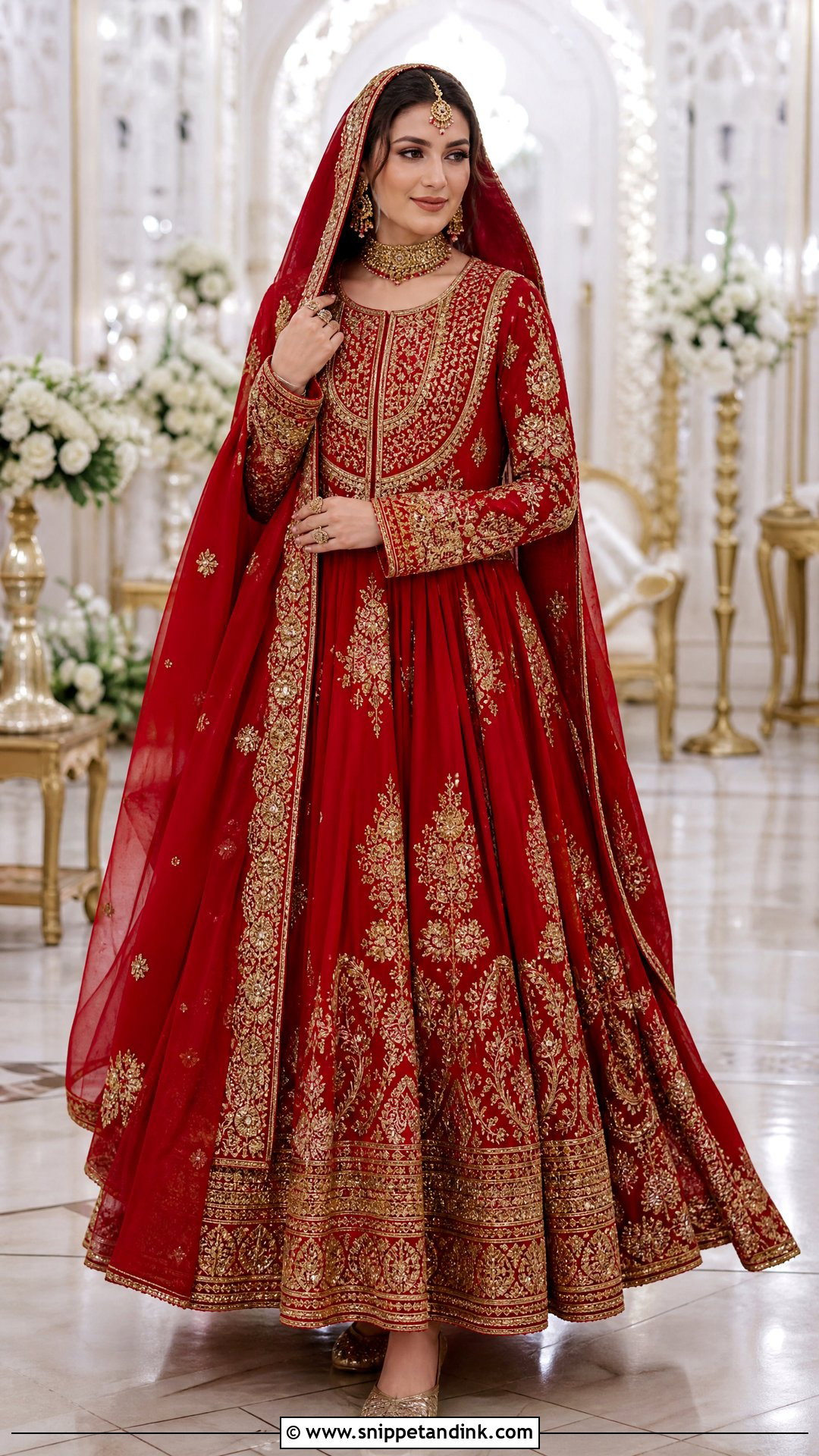 Traditional Red Afghan Wedding Dress - Snippet and Ink - 20 Afghan Wedding Dresses