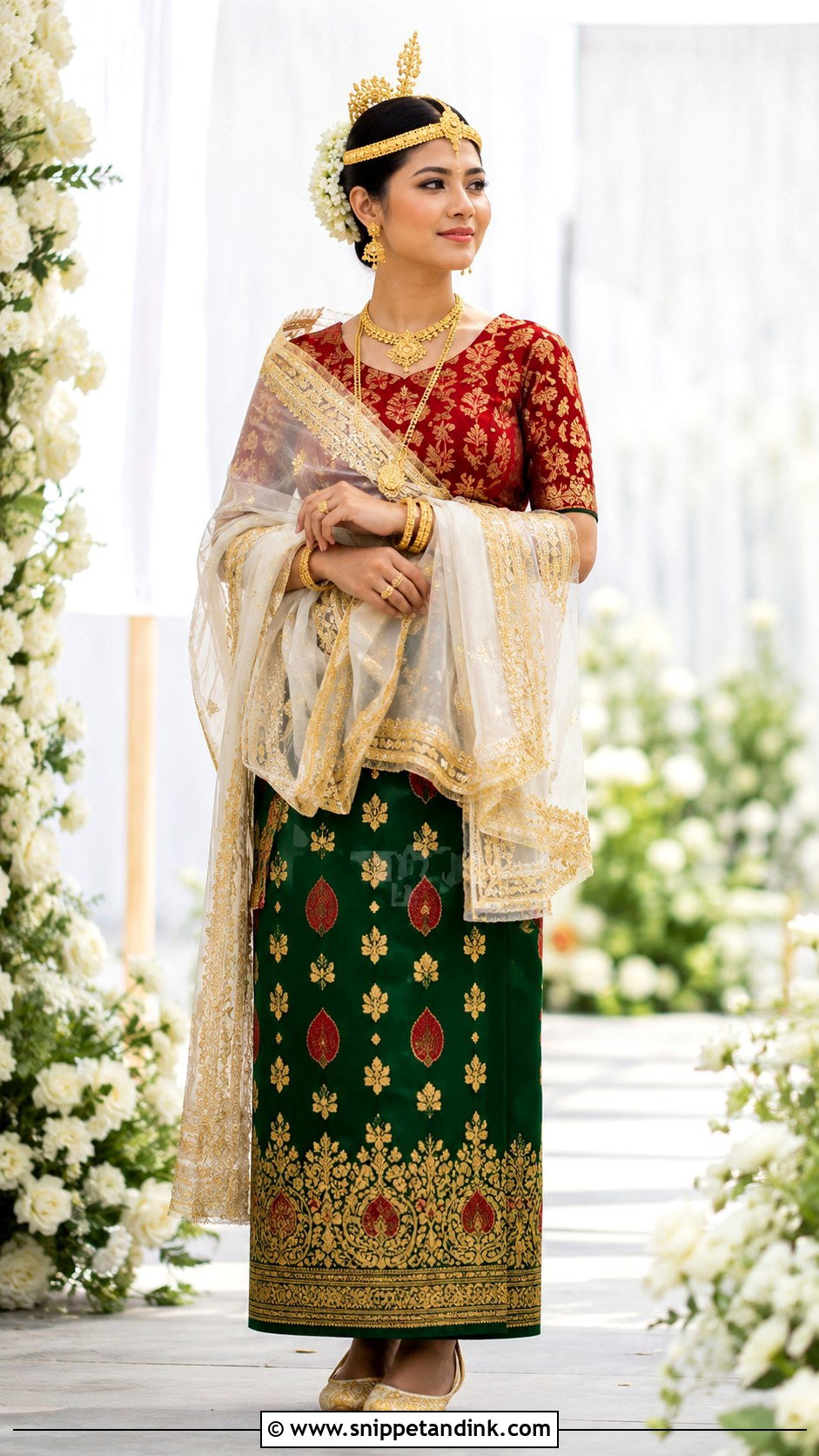 Traditional Red Potloi Manipuri Bride - Snippet and Ink - 20 Manipuri Bride Ideas