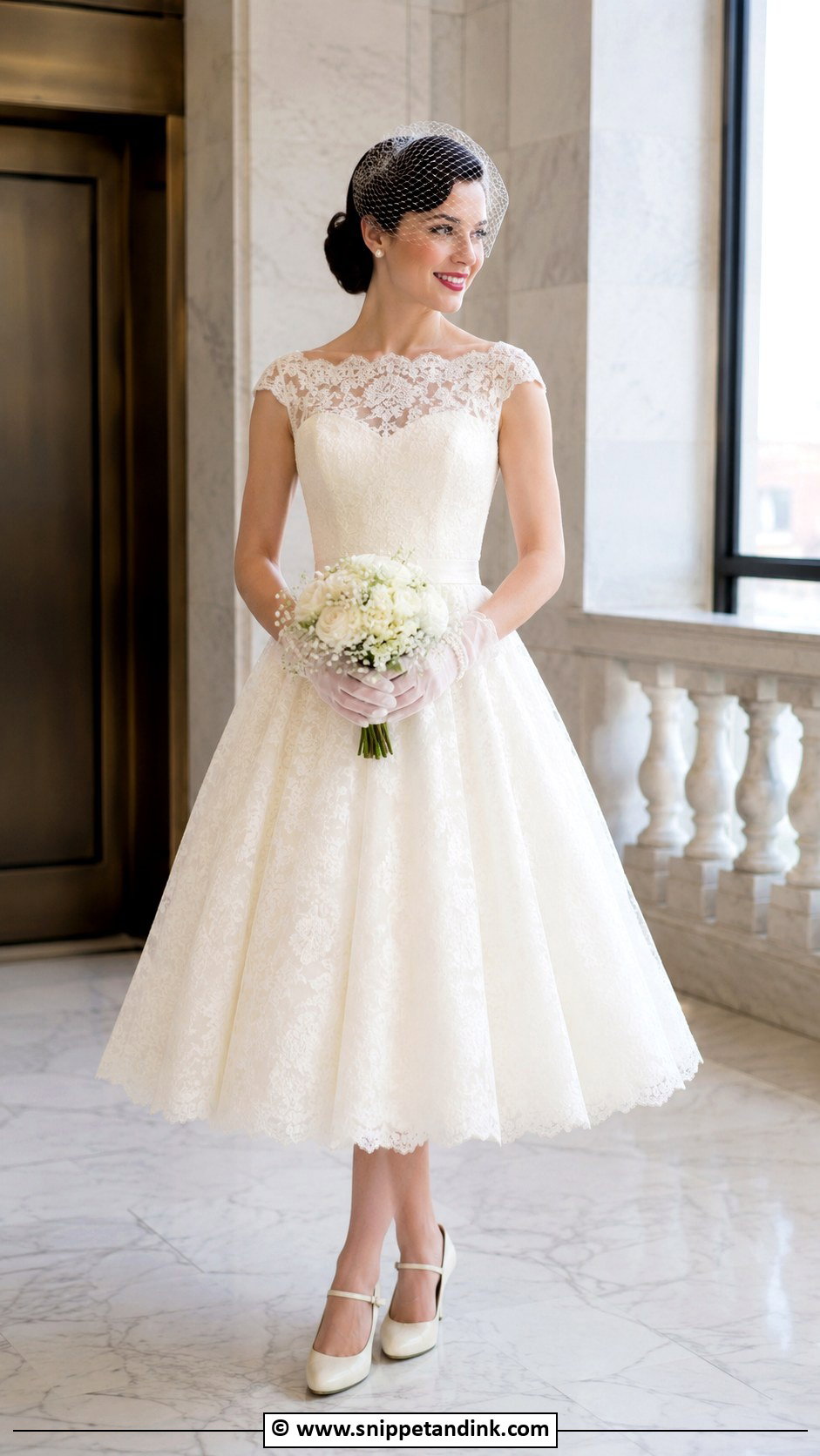 Traditional Tea Length Wedding Dress - Snippet and Ink - 35 Traditional Wedding Dress Ideas