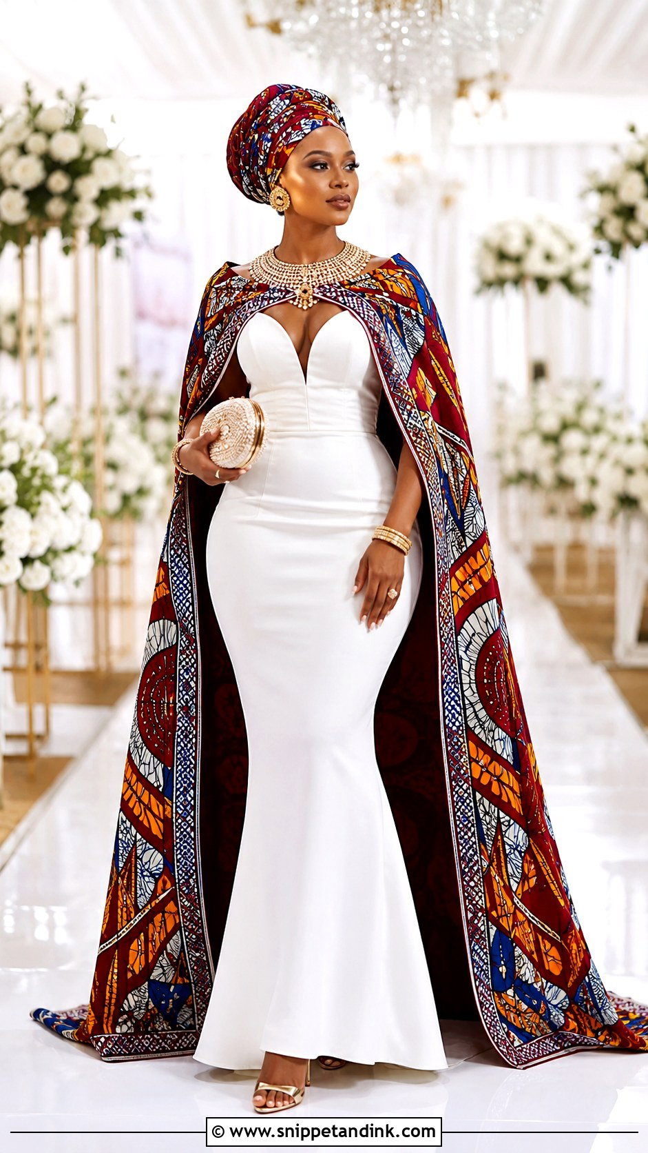 Traditional Wedding Dress With Cape - Snippet and Ink - 25 Traditional Wedding Dresses South Africa