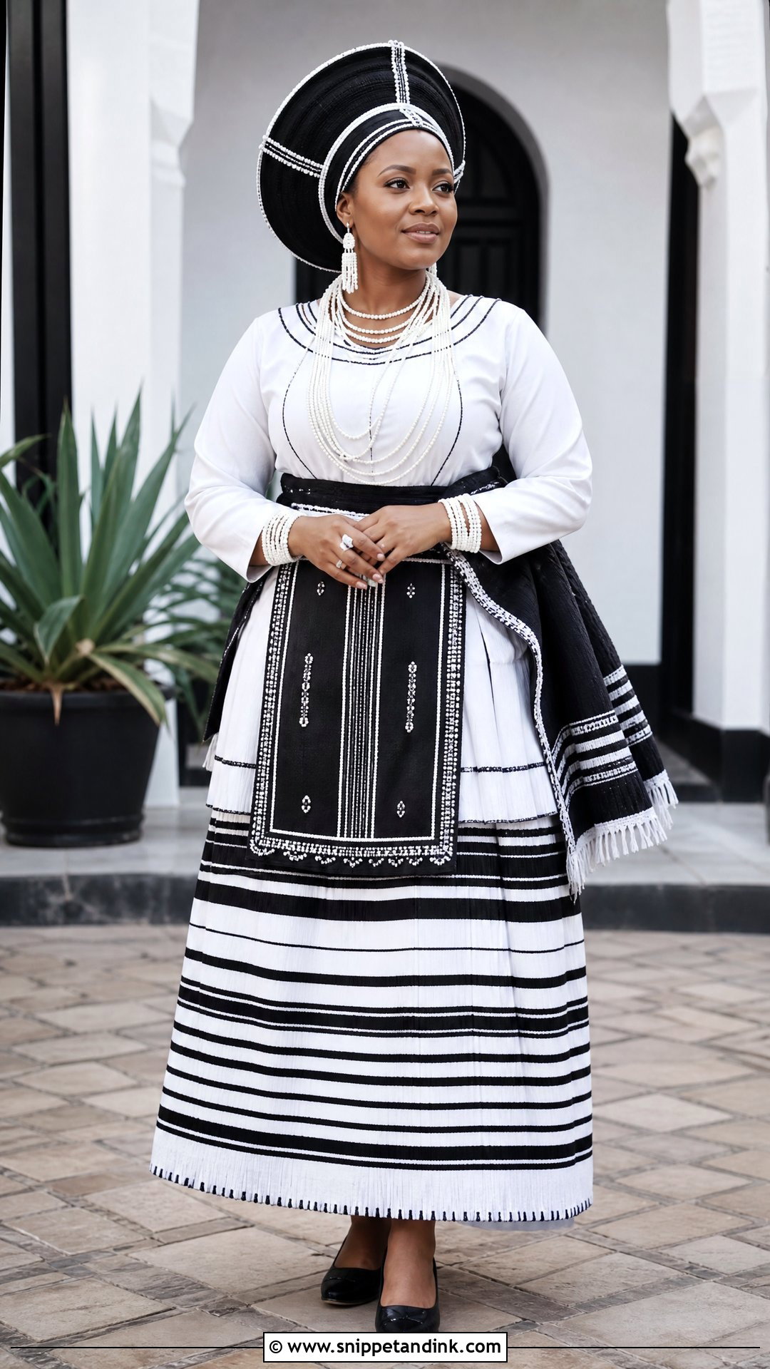 Traditional Xhosa Umbhaco Bride Attire - Snippet and Ink - 20 Xhosa Bride Traditional Attire Ideas