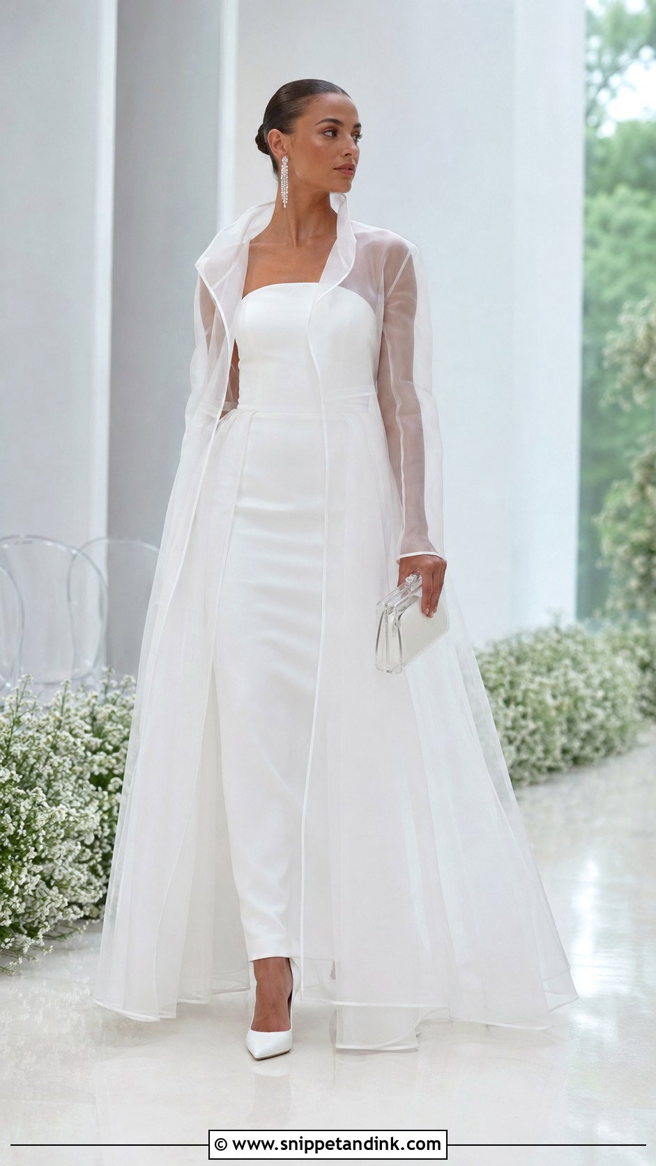 Transparent Layered Wedding Dress - Snippet and Ink - 20 Futuristic Wedding Dress Ideas