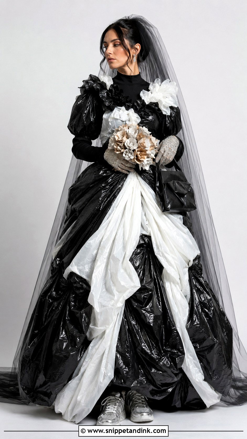 Trash Bag Wedding Dress - Snippet and Ink - 20 Funny Ugly Wedding Dress Ideas
