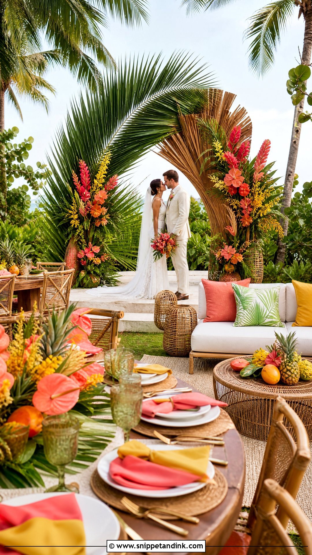 Tropical Outdoor Wedding Aesthetic - Snippet and Ink - 20 Outdoor Wedding Aesthetic Ideas
