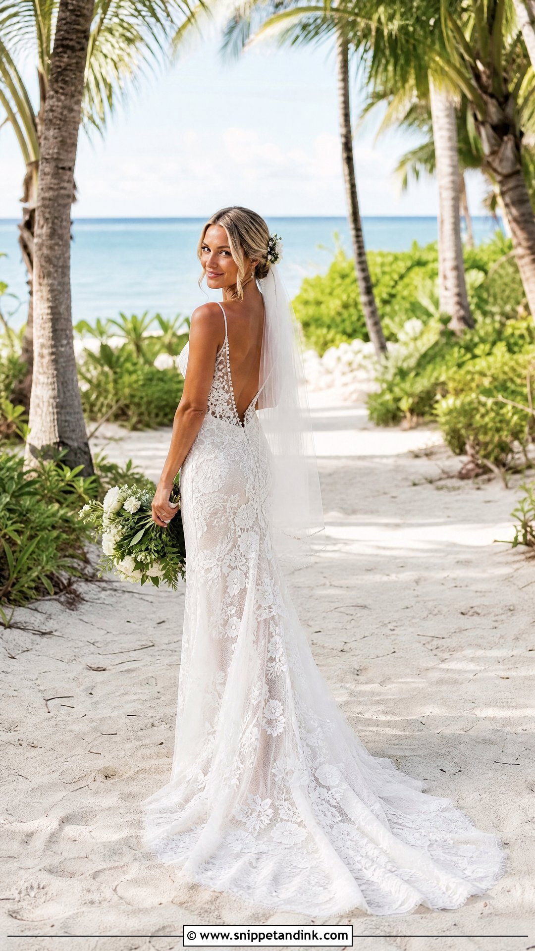 Tropical Wedding Dress With Train - Snippet and Ink - 25 Tropical Wedding Dress Ideas