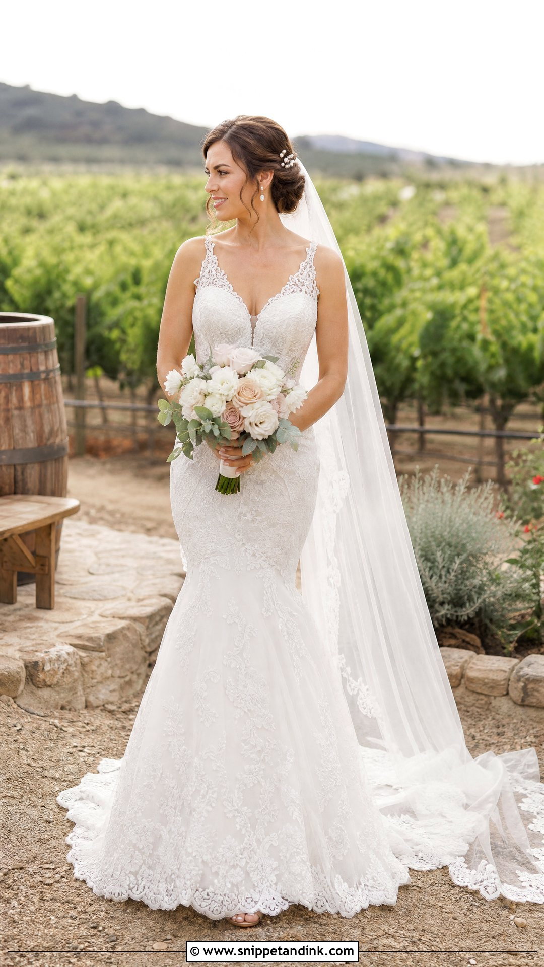 Trumpet Wedding Dress With Lace - Snippet and Ink - 25 Different Wedding Dress Styles
